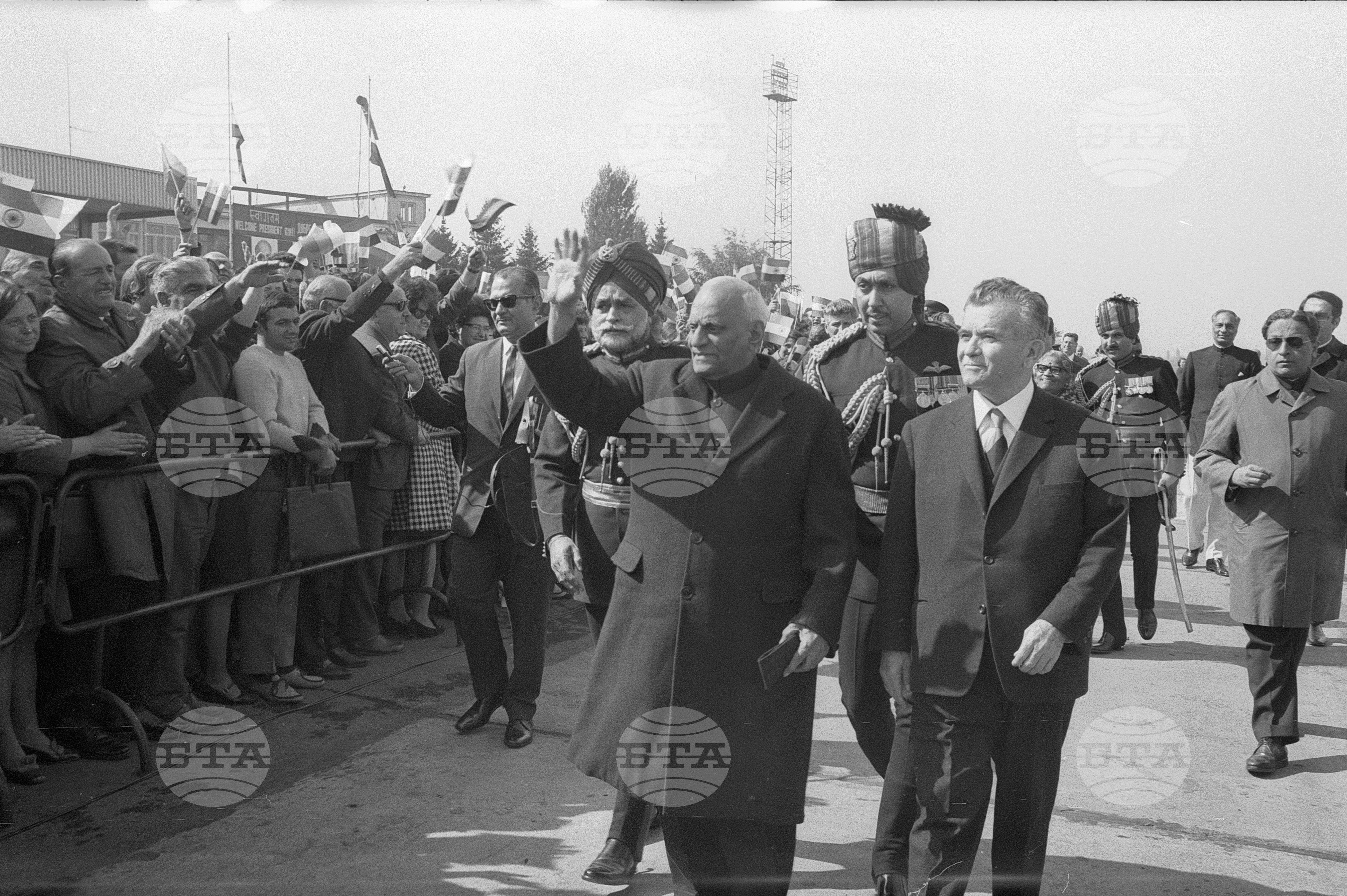 Индийският президент Варахагири Венката Гири на посещение в България - част 1
