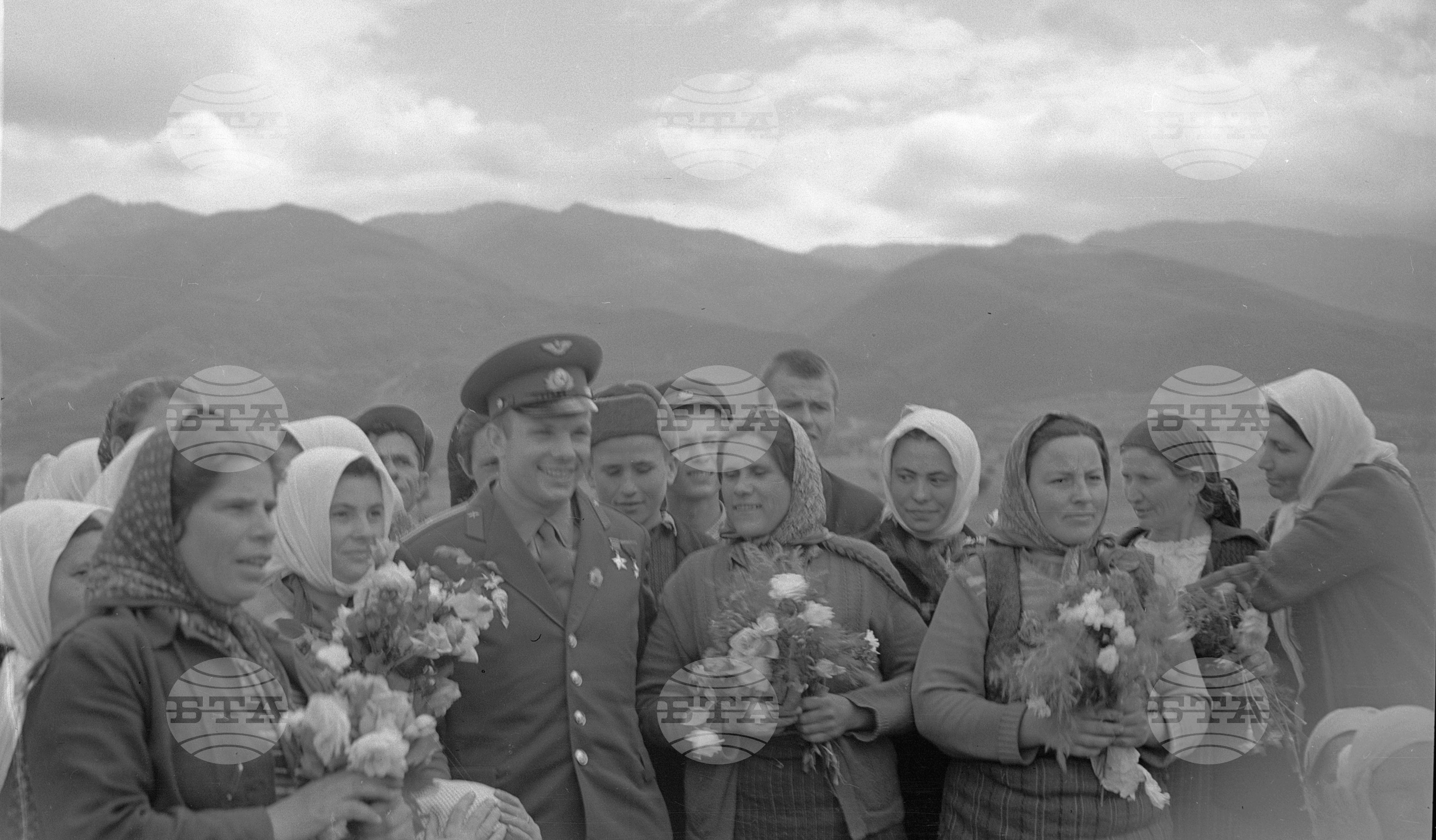 Из пребиваването на първия в света космонавт Юрий А.Гагарин в България