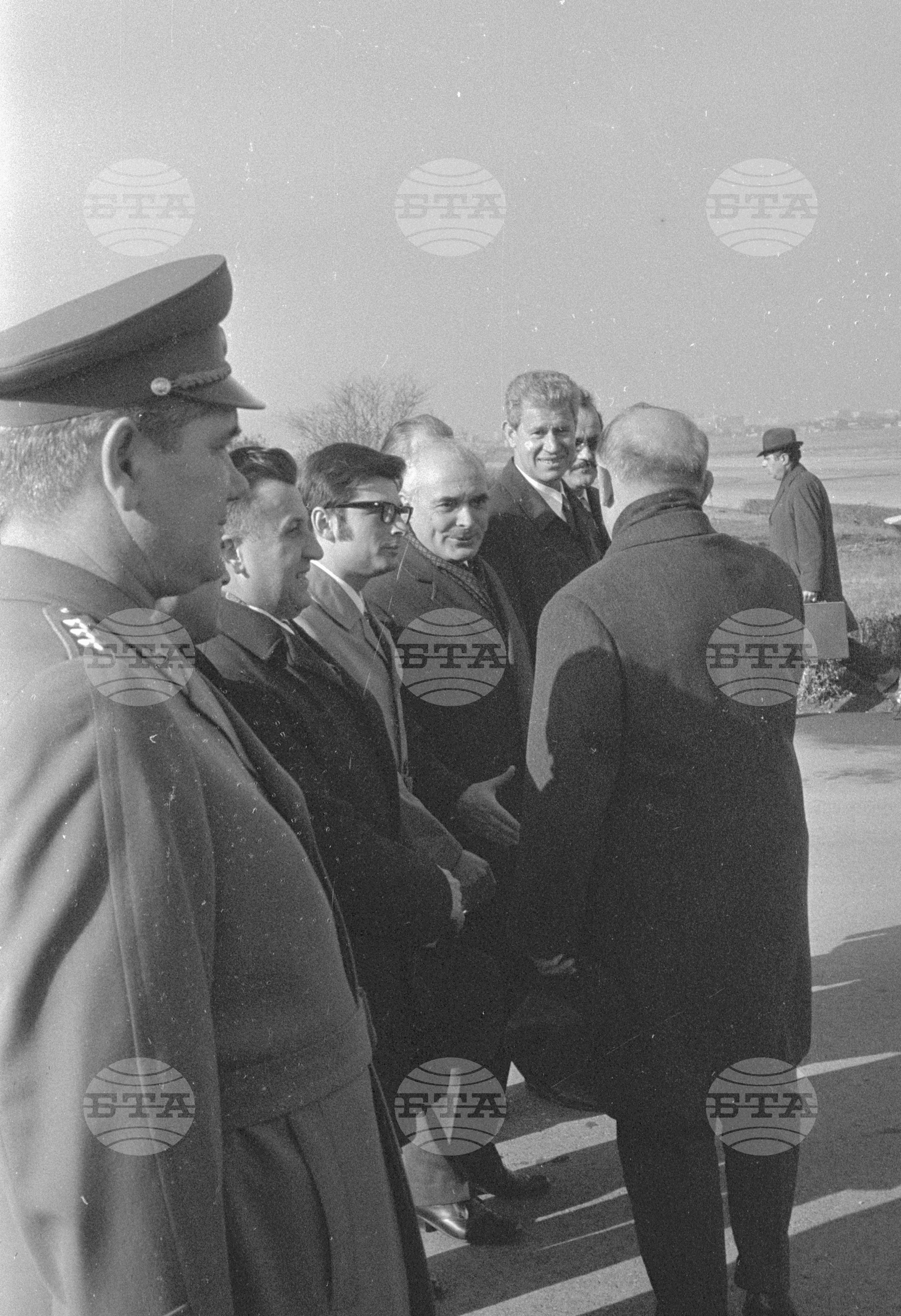 Посрещане на Тодор Живков на аерогара София