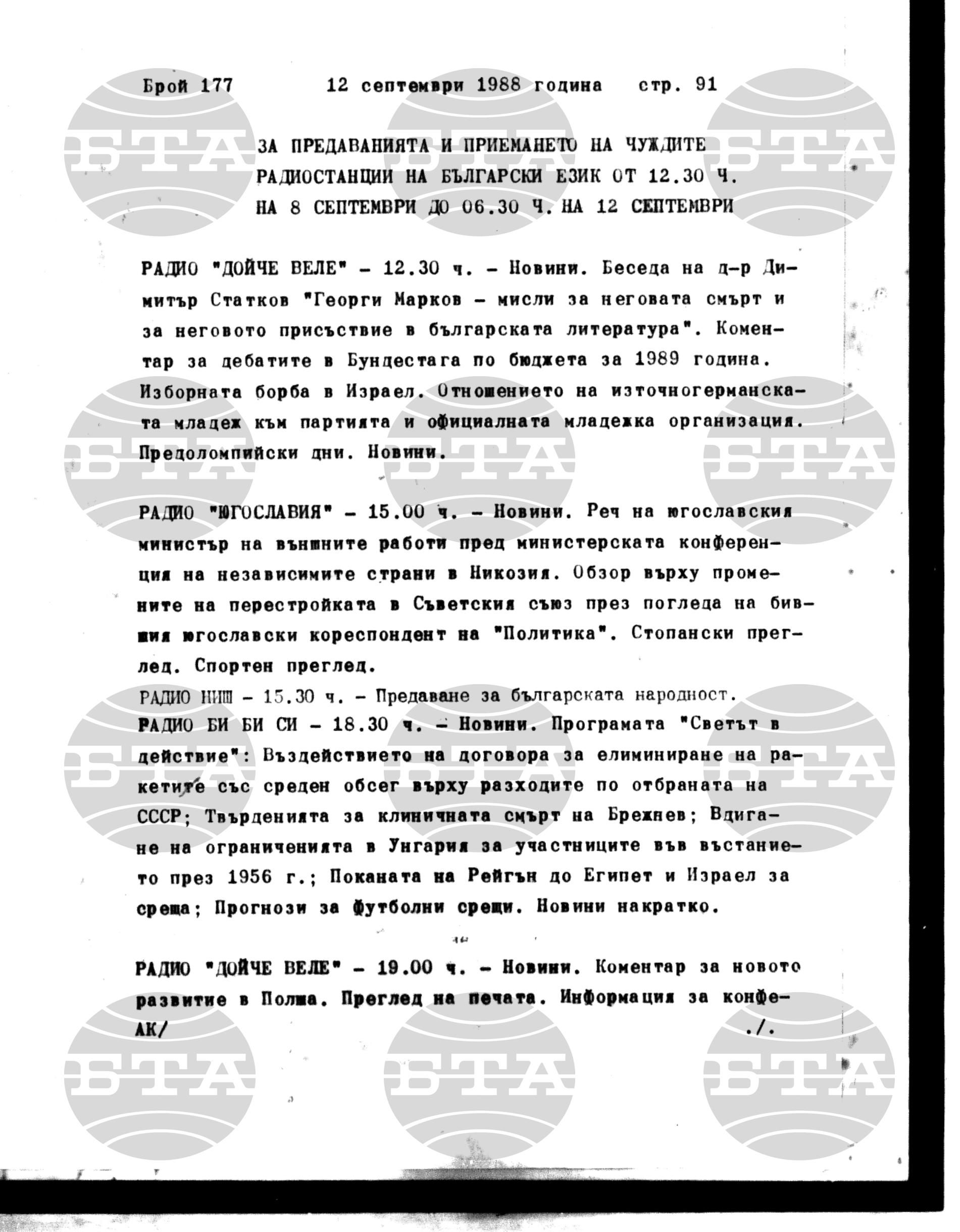 Институт за съвременни и социални теории 12 септември - 13 септември 1988