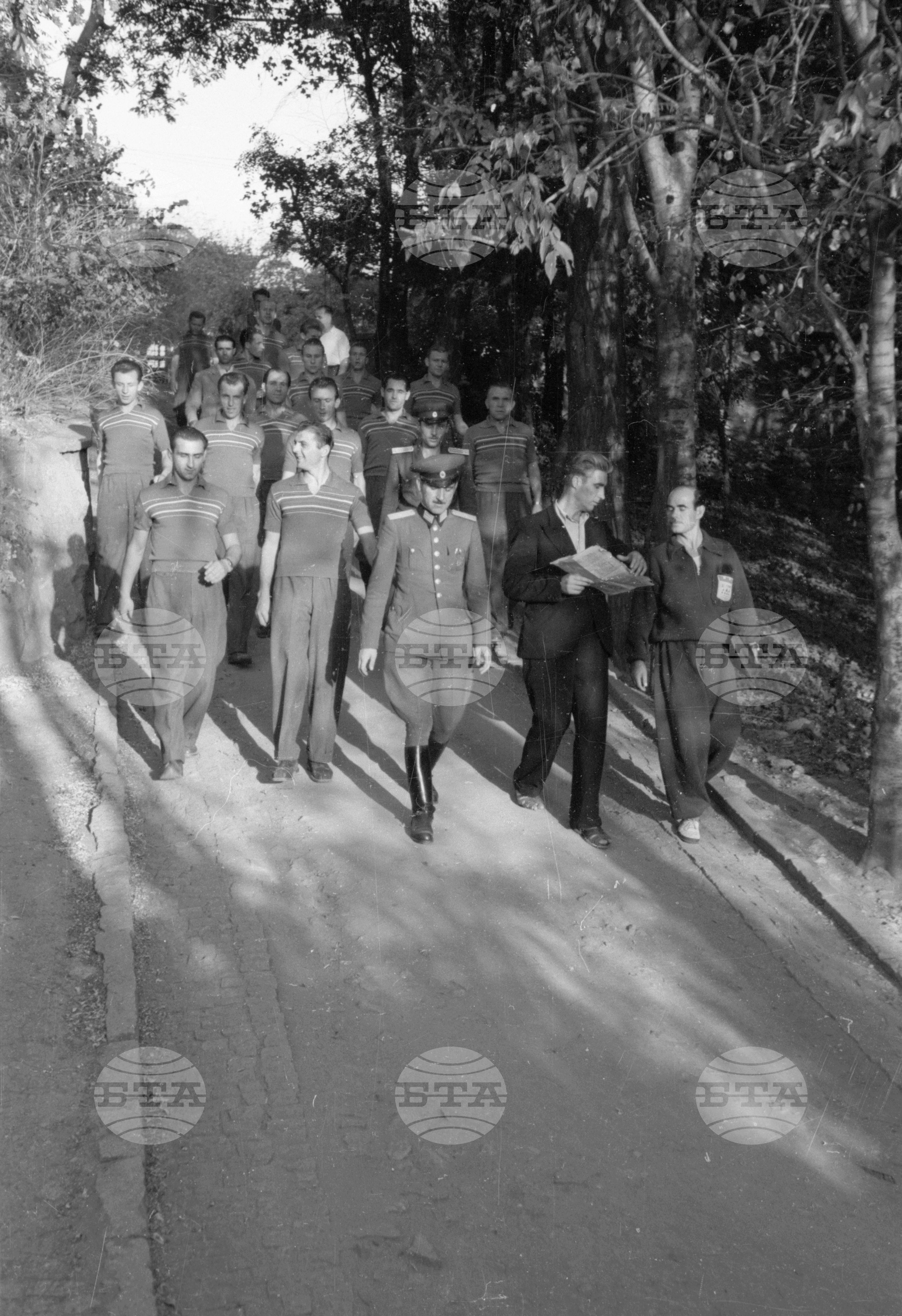 Чехословашки футболен отбор в Пловдив, 1951