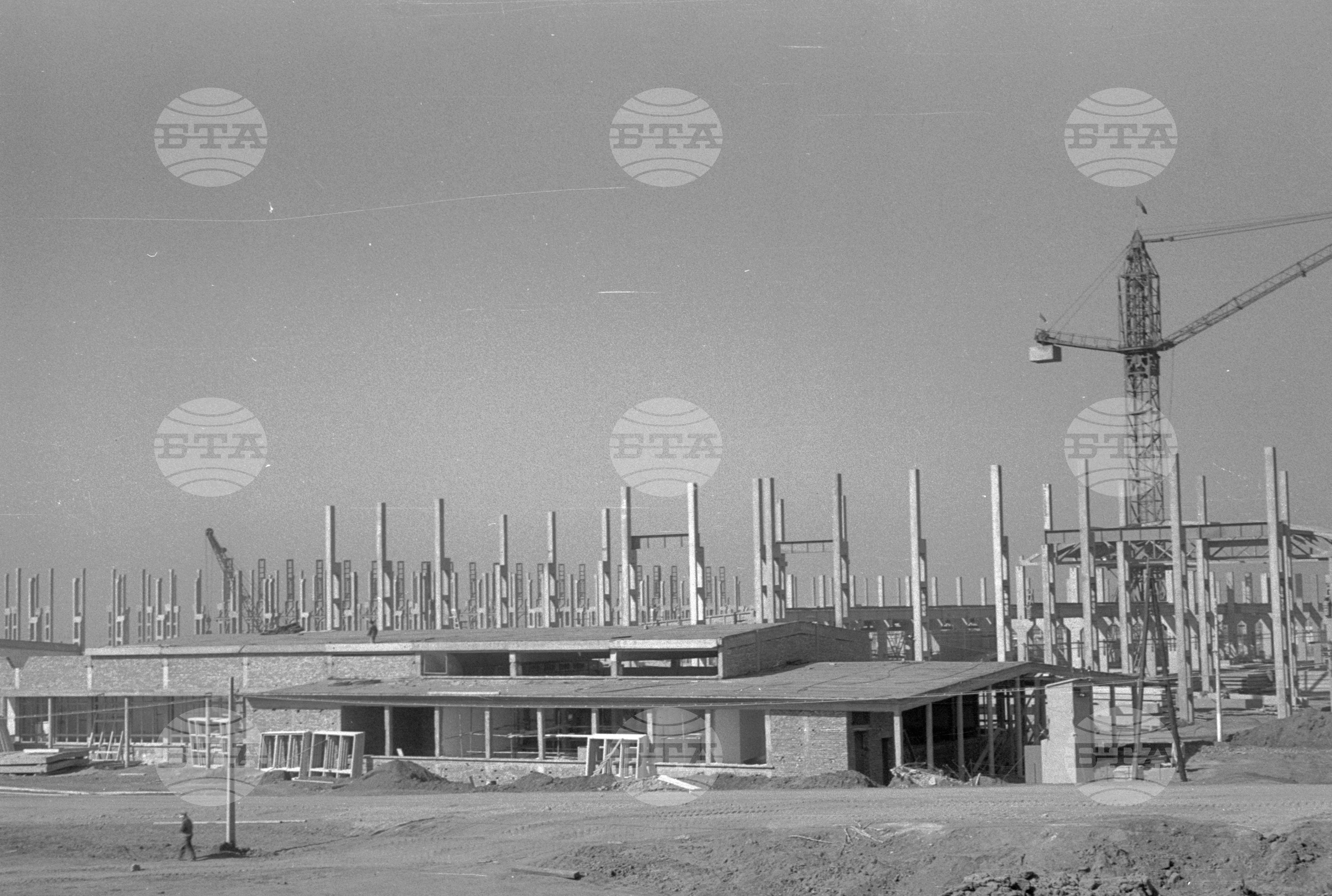 На строежа на Кремиковския металургичен комбинат - 1961 година