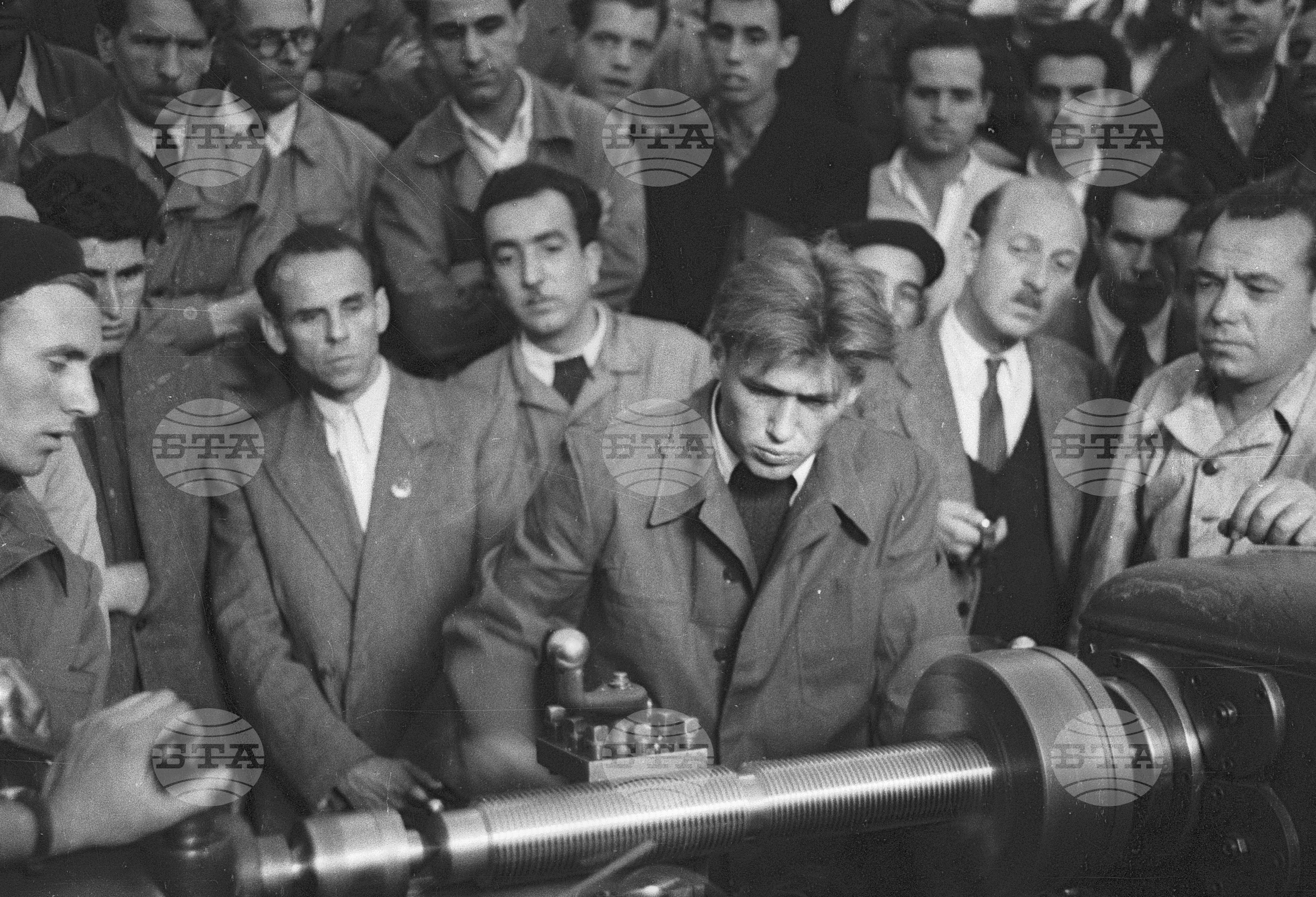 Съветските гости по време на месеца на Съветската дружба, 1951 година - Чекирьов, Скрябин и други