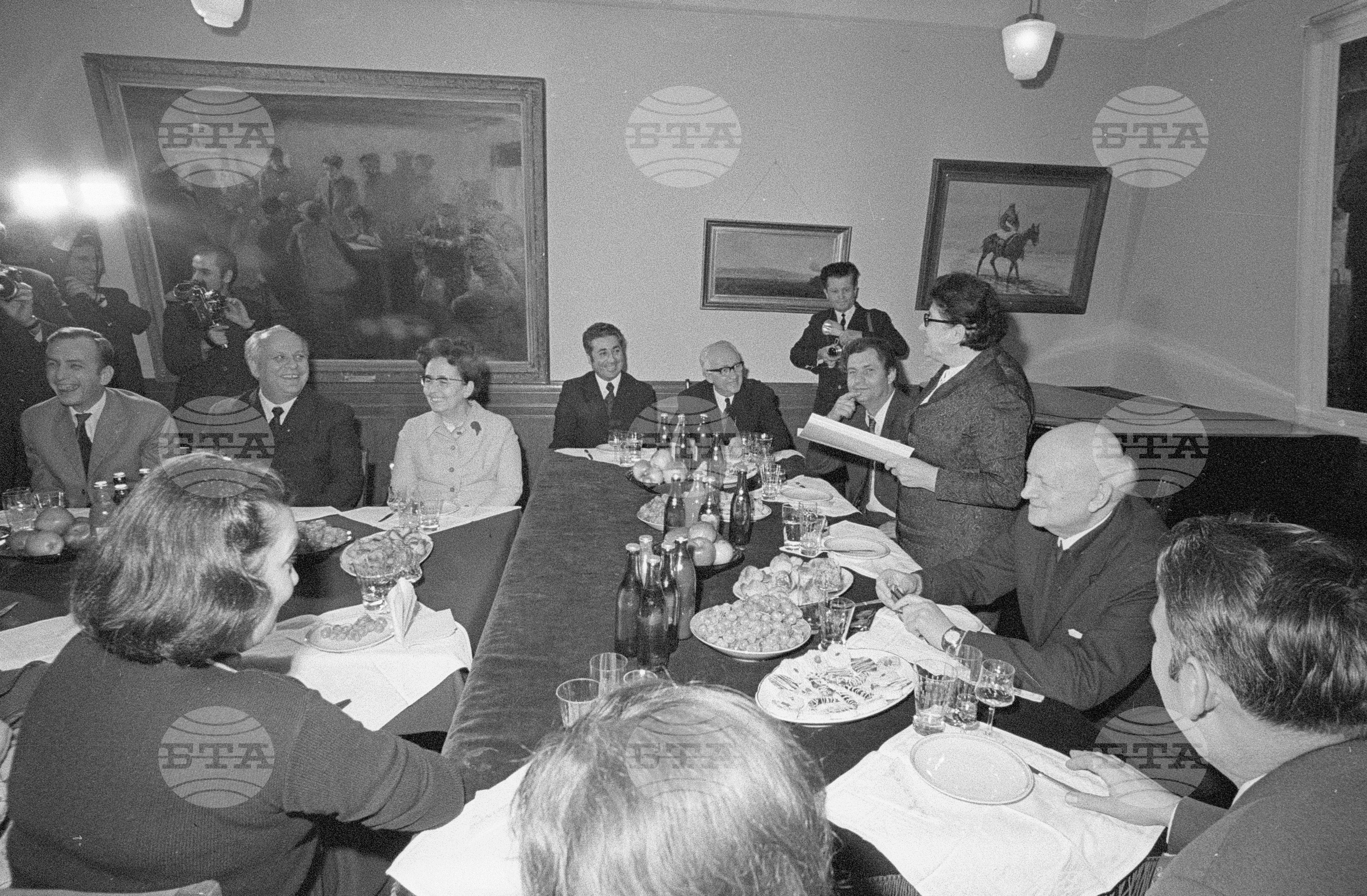 Прием на Цола Драгойчева - 1972 година