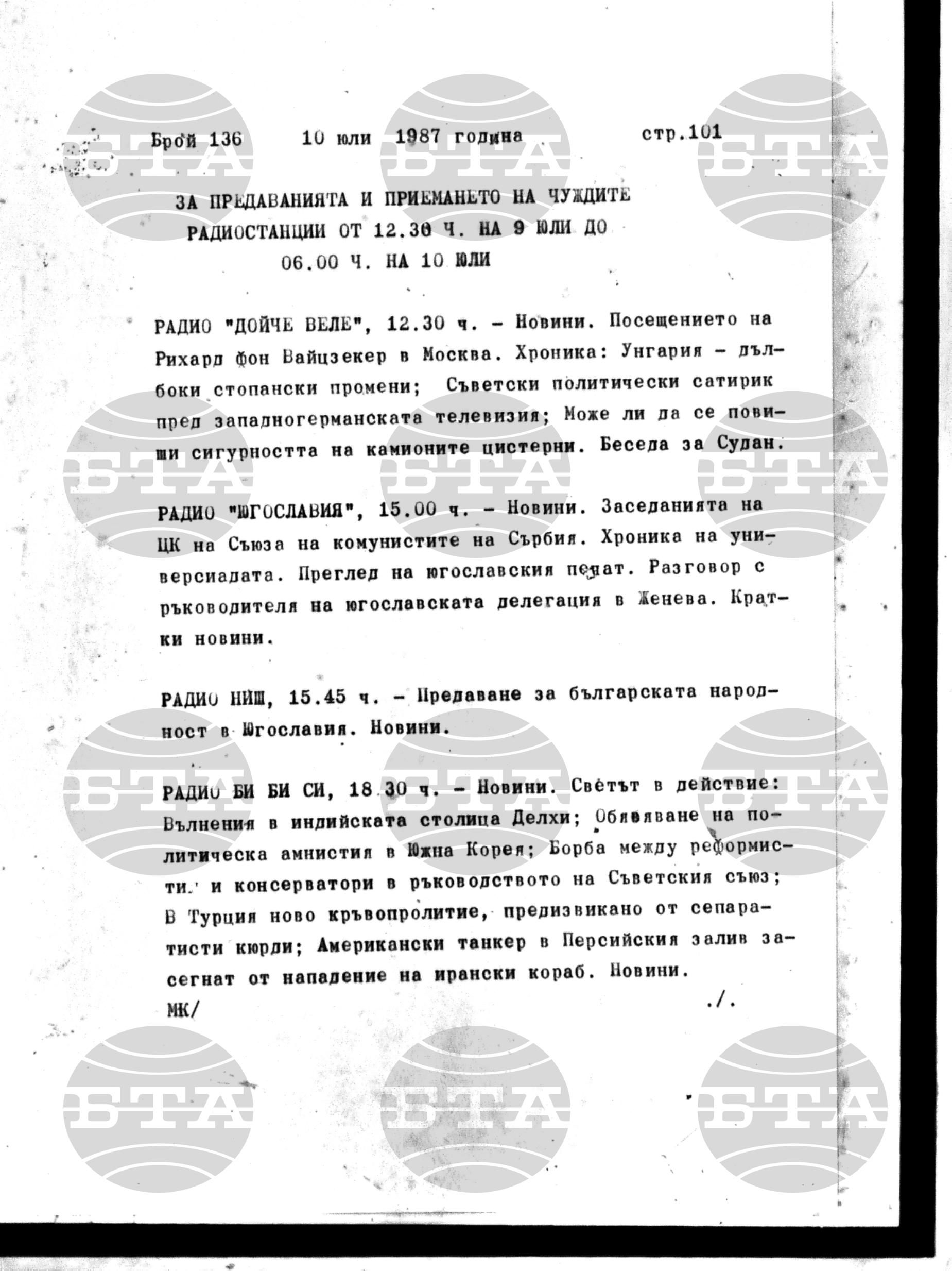 Институт за съвременни и социални теории 10 юли - 13 юли 1987