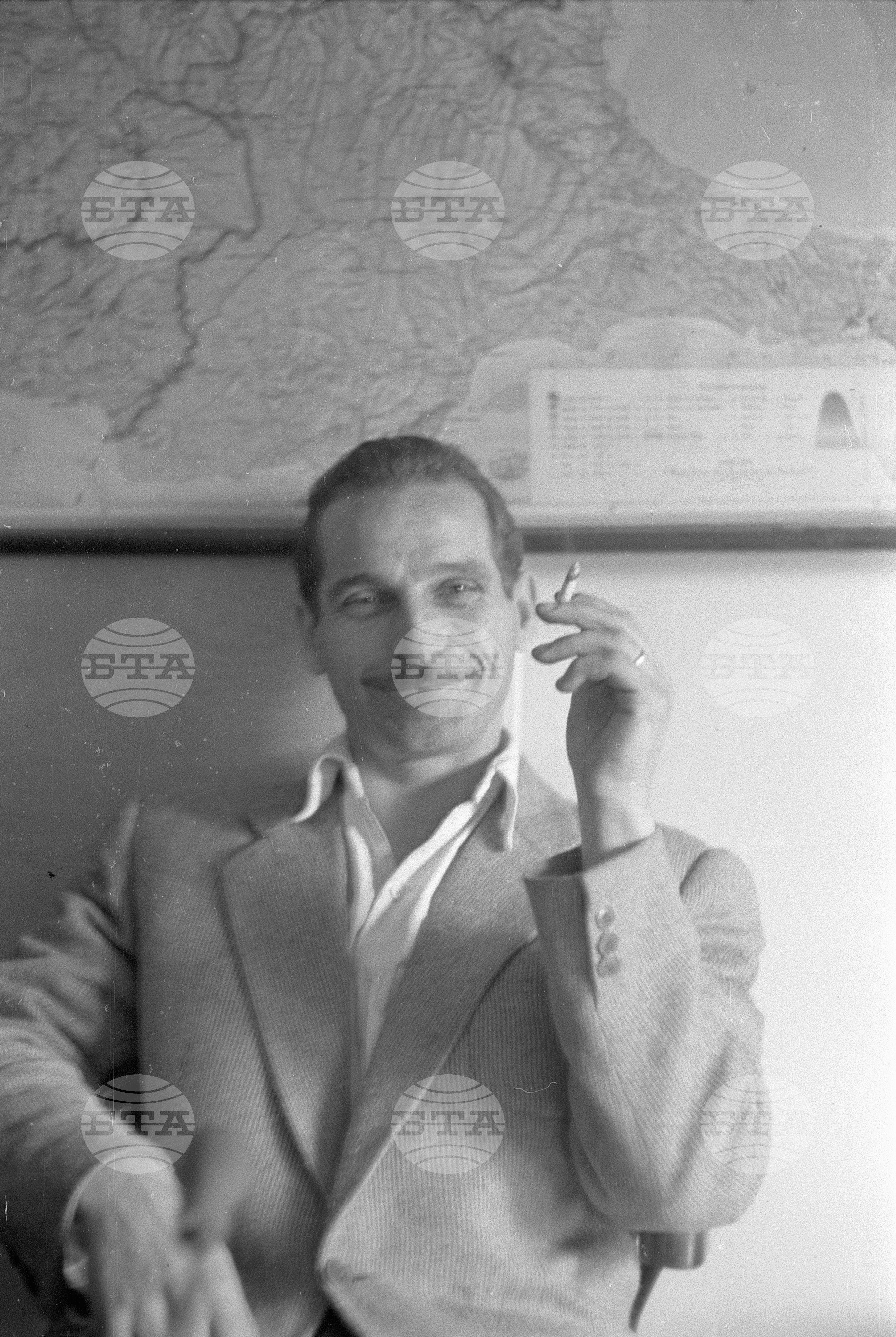 Портрет на мъж. Архив БТА, 1952