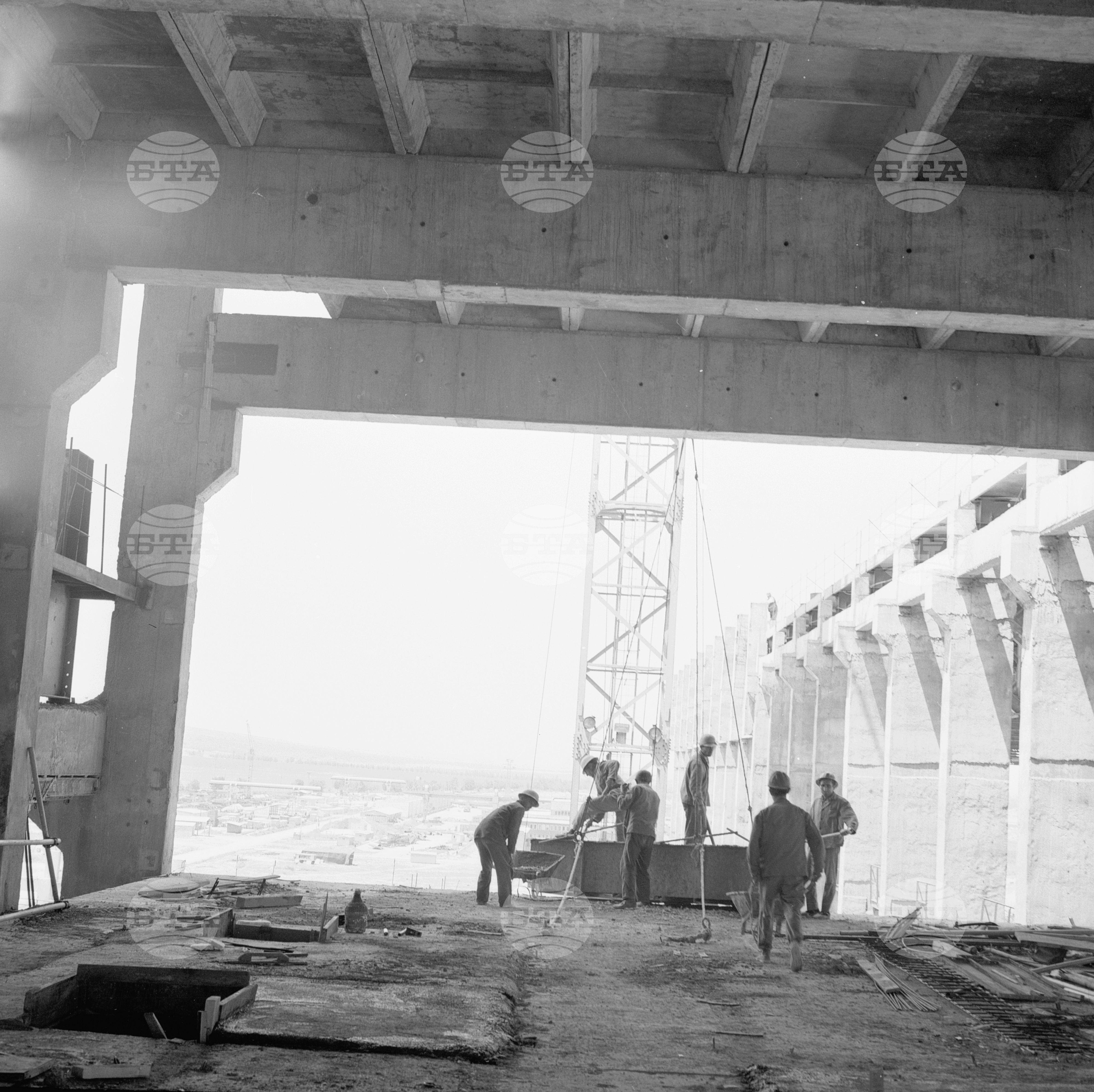 Строеж на атомната централа в Козлодуй - 1972 година