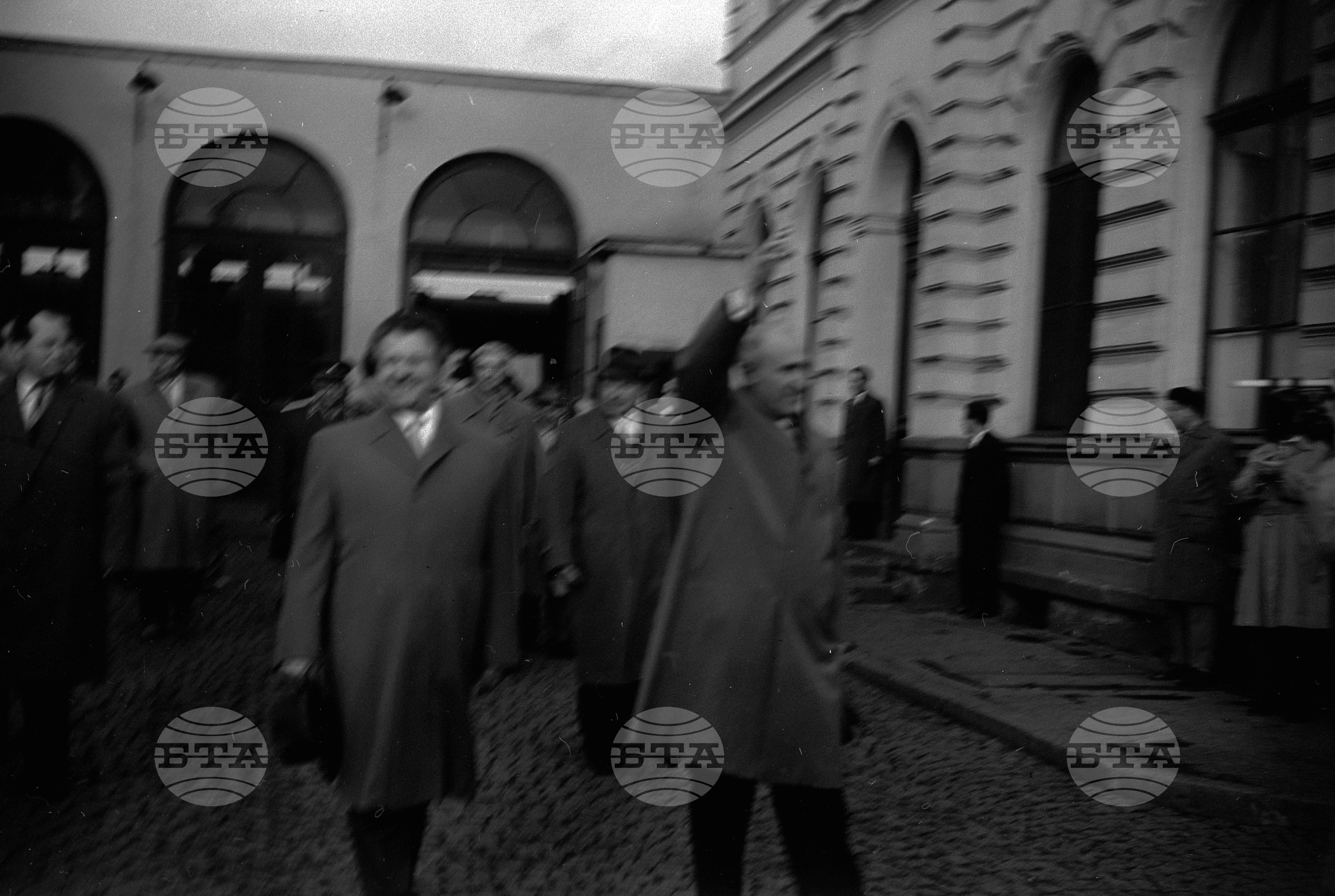 Посрещане на Българската партийна делегация от СССР