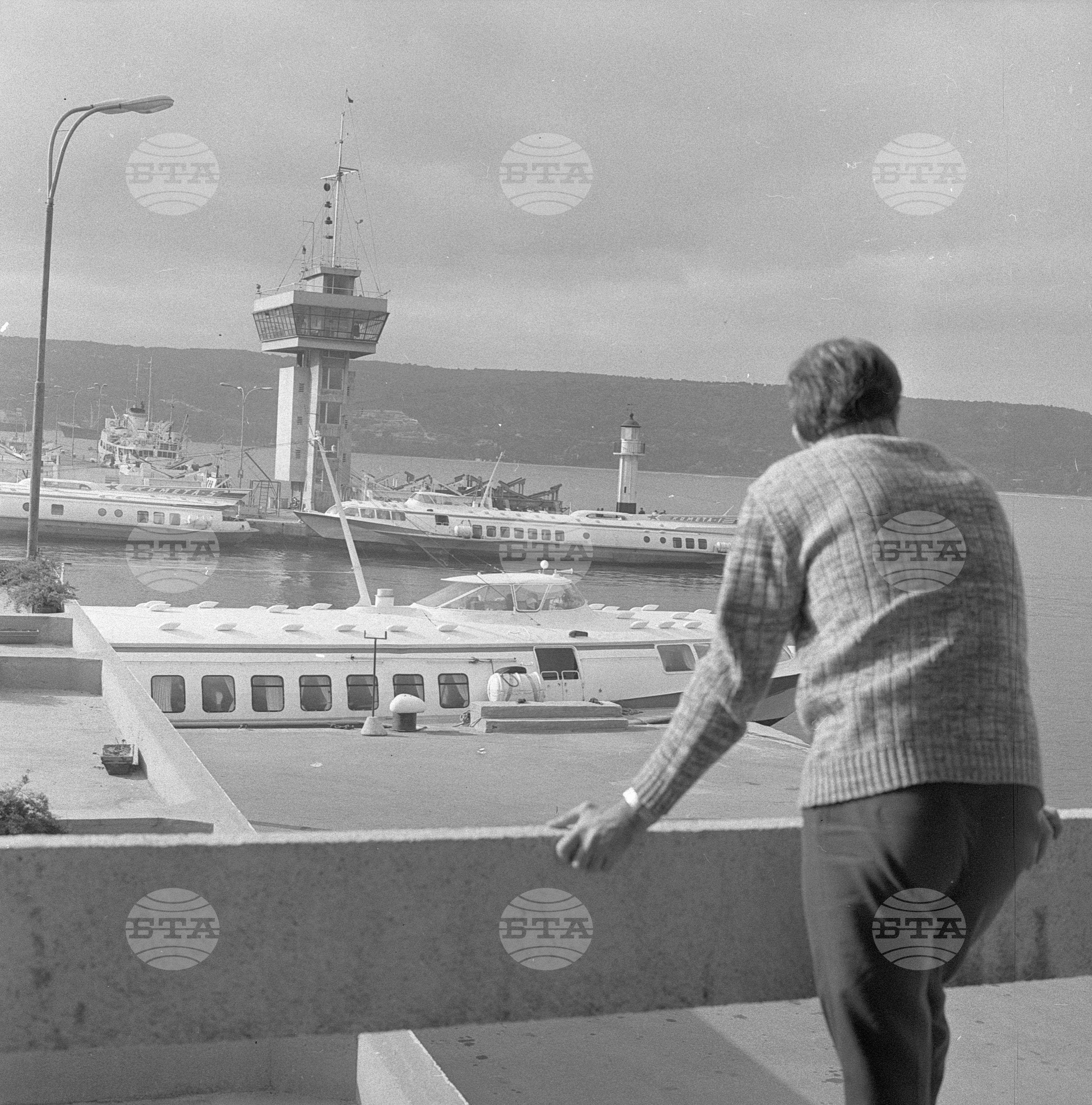 Морската гара на Варна през 1973 година