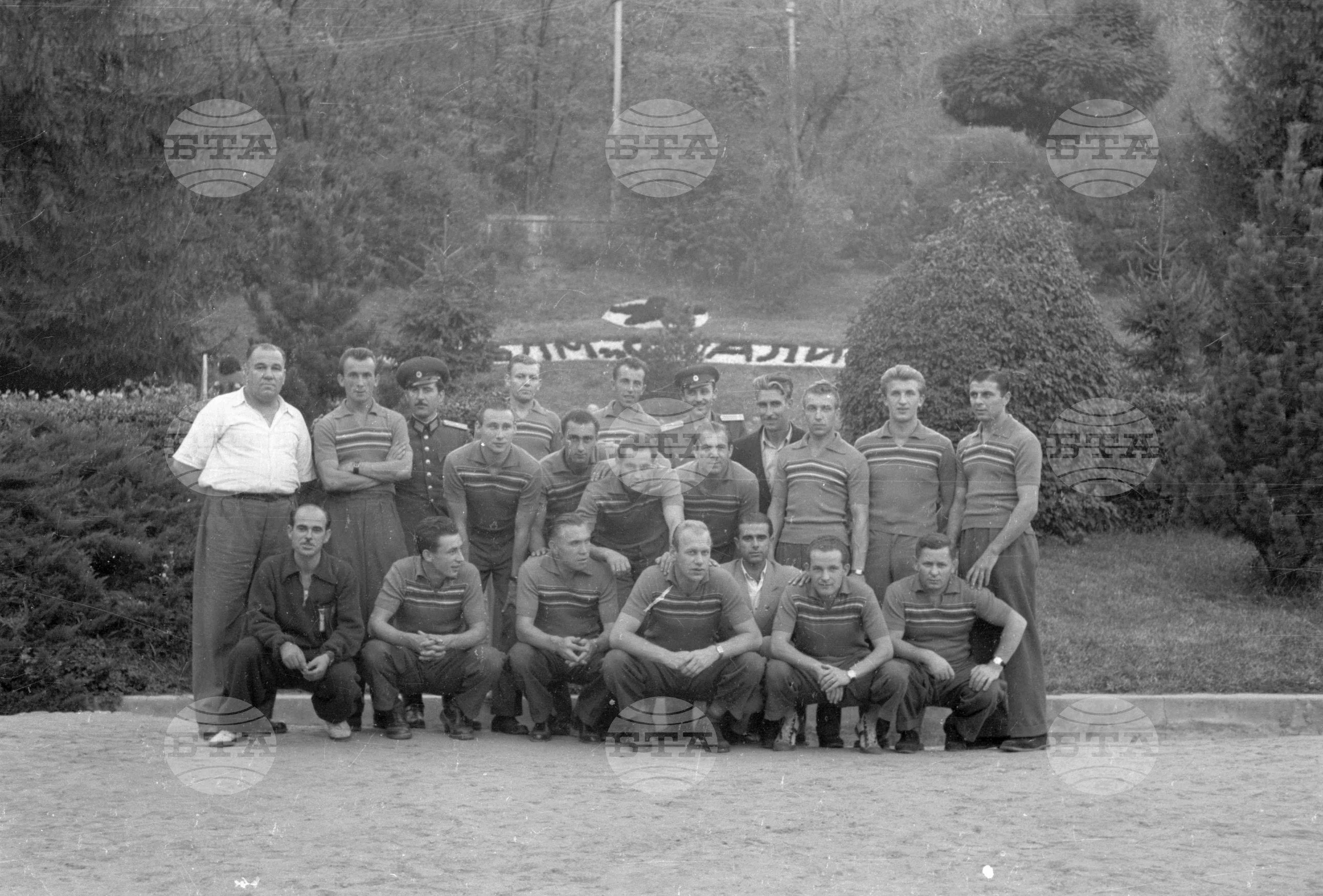 Чехословашки футболен отбор в Пловдив, 1951