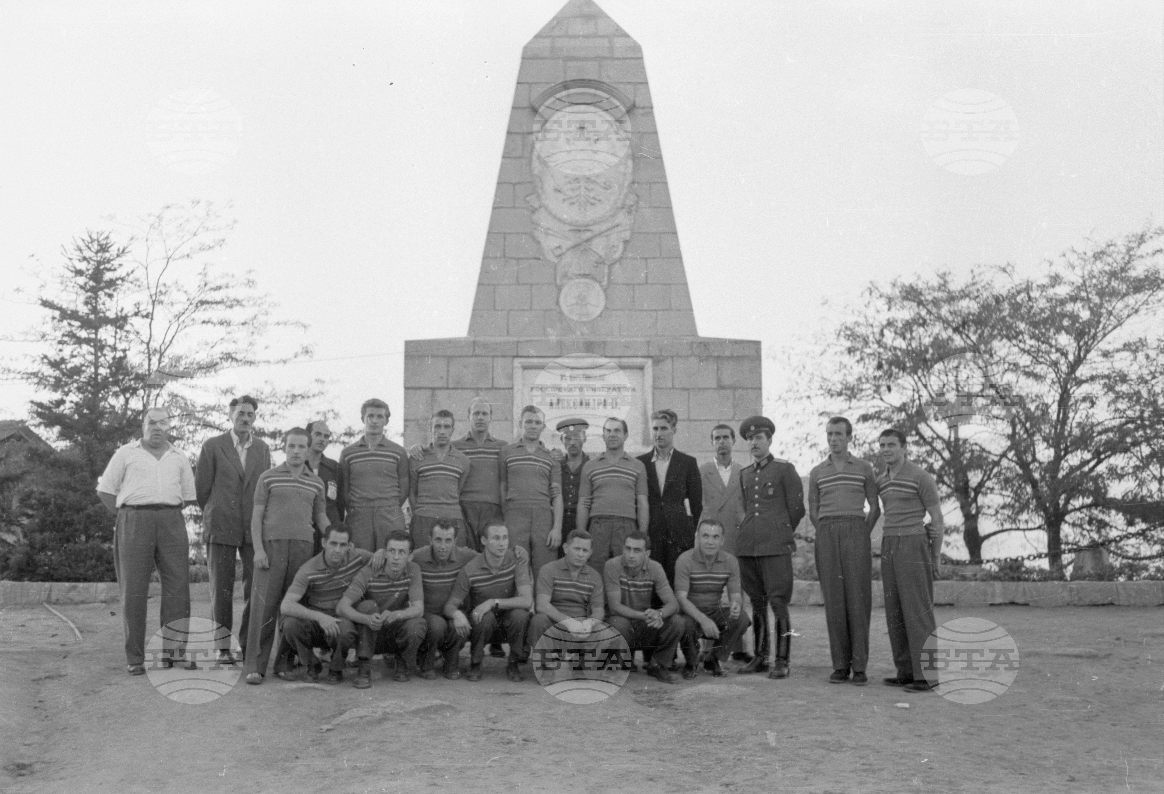 Чехословашки футболен отбор в Пловдив, 1951