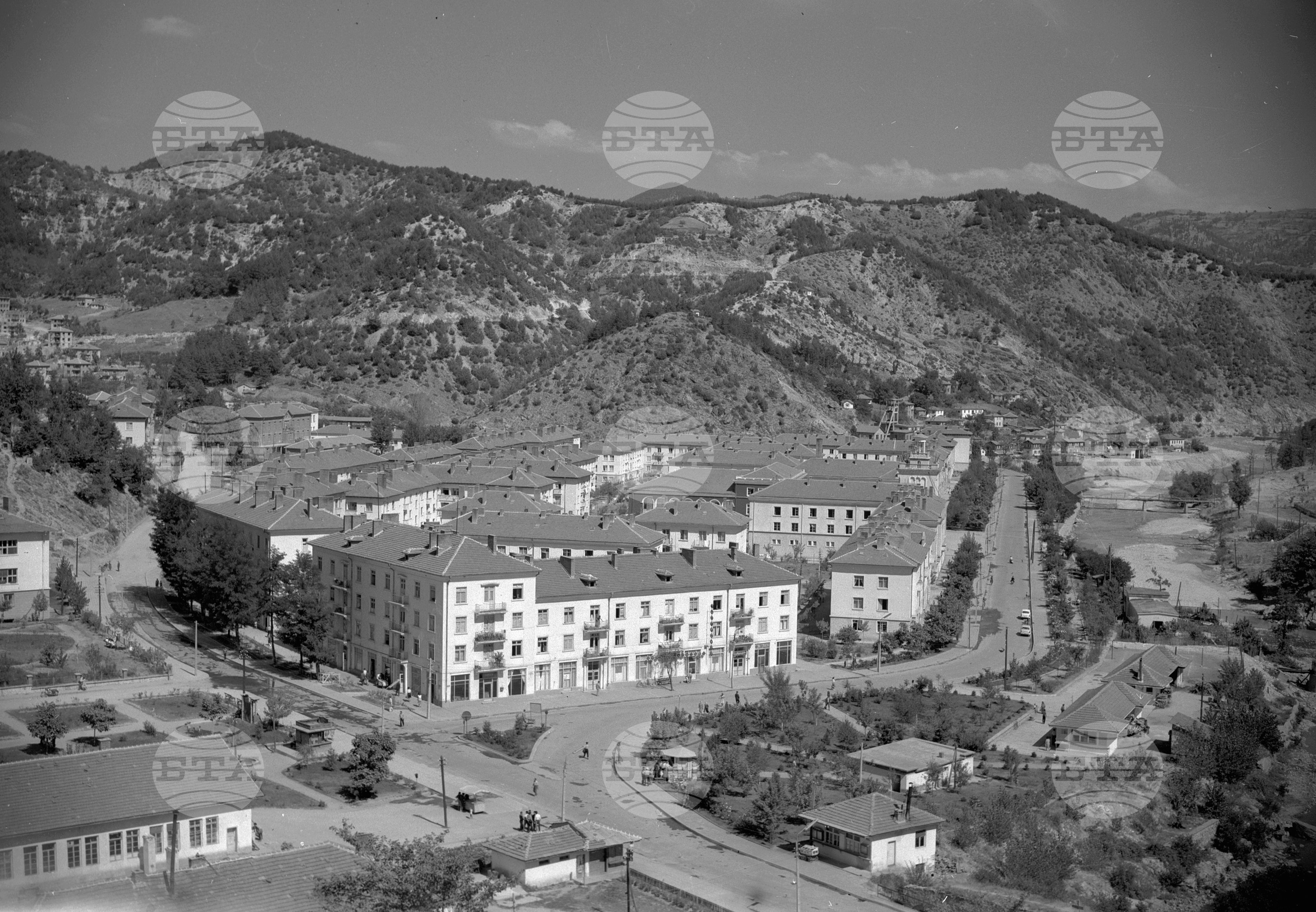 Изглед от град Рудозем 1963 година