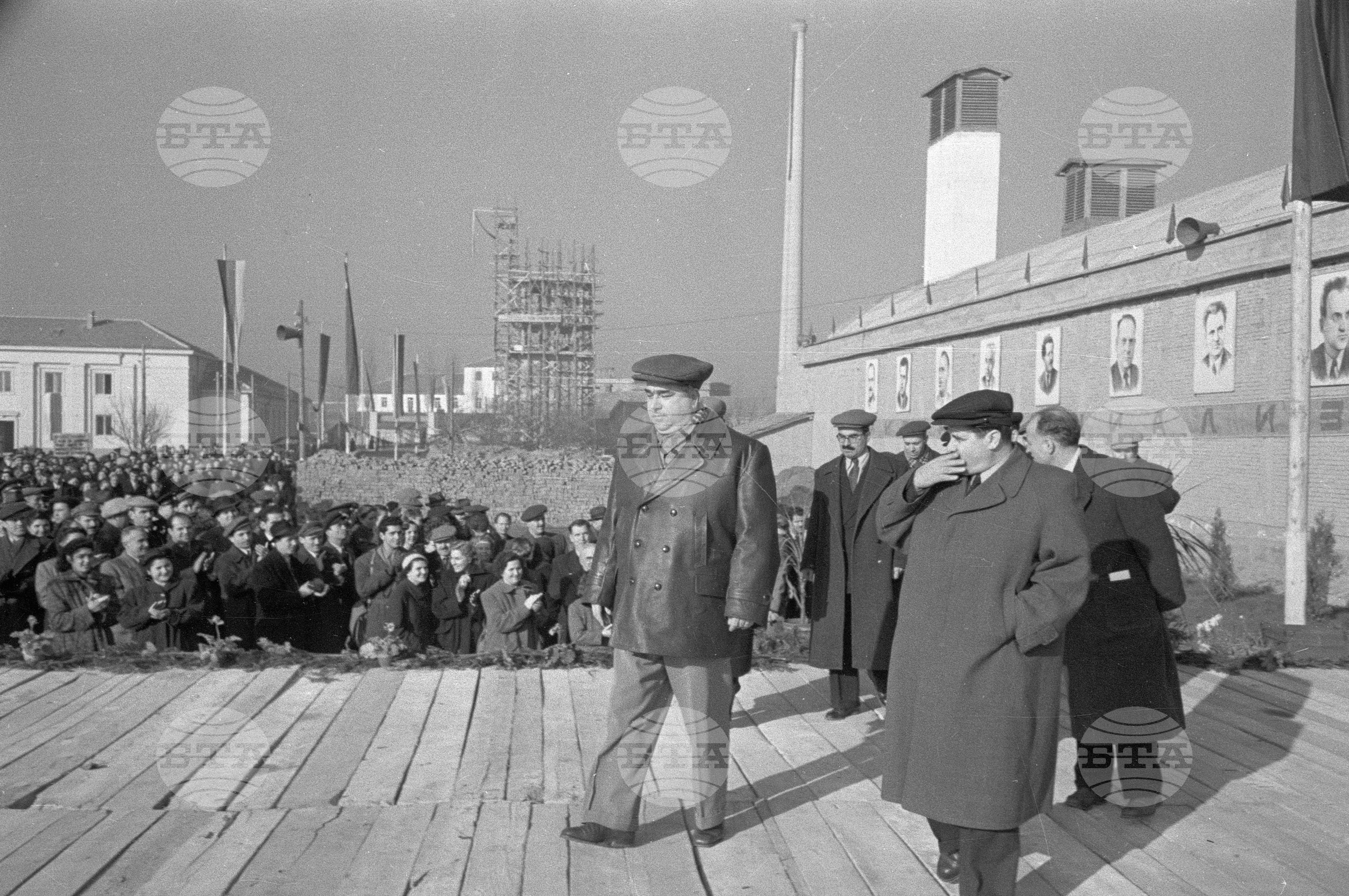 Откриване на новата Памуко-предачна фабрика при комбината "Марица" - 1953 година