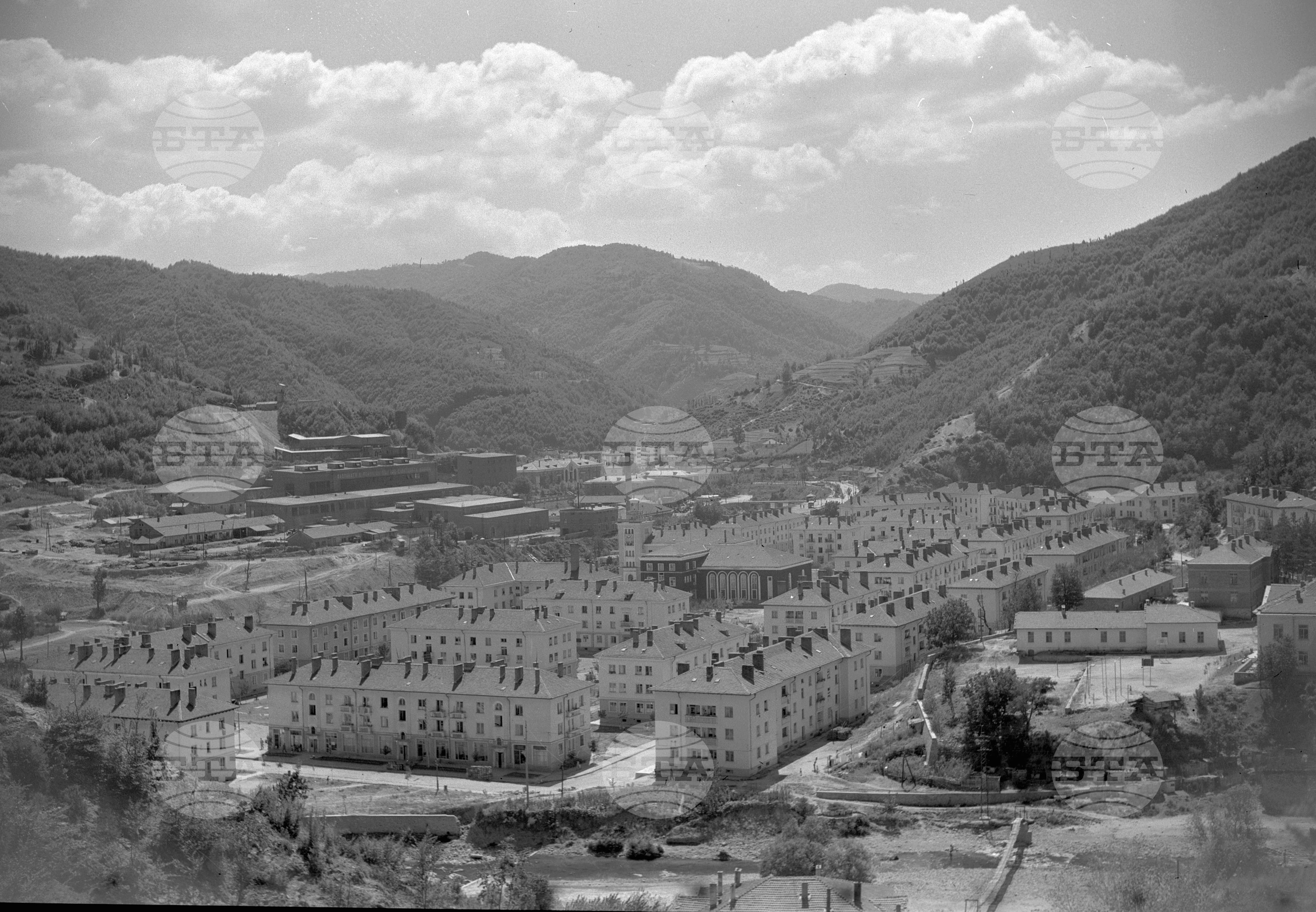 Изглед от град Рудозем 1963 година