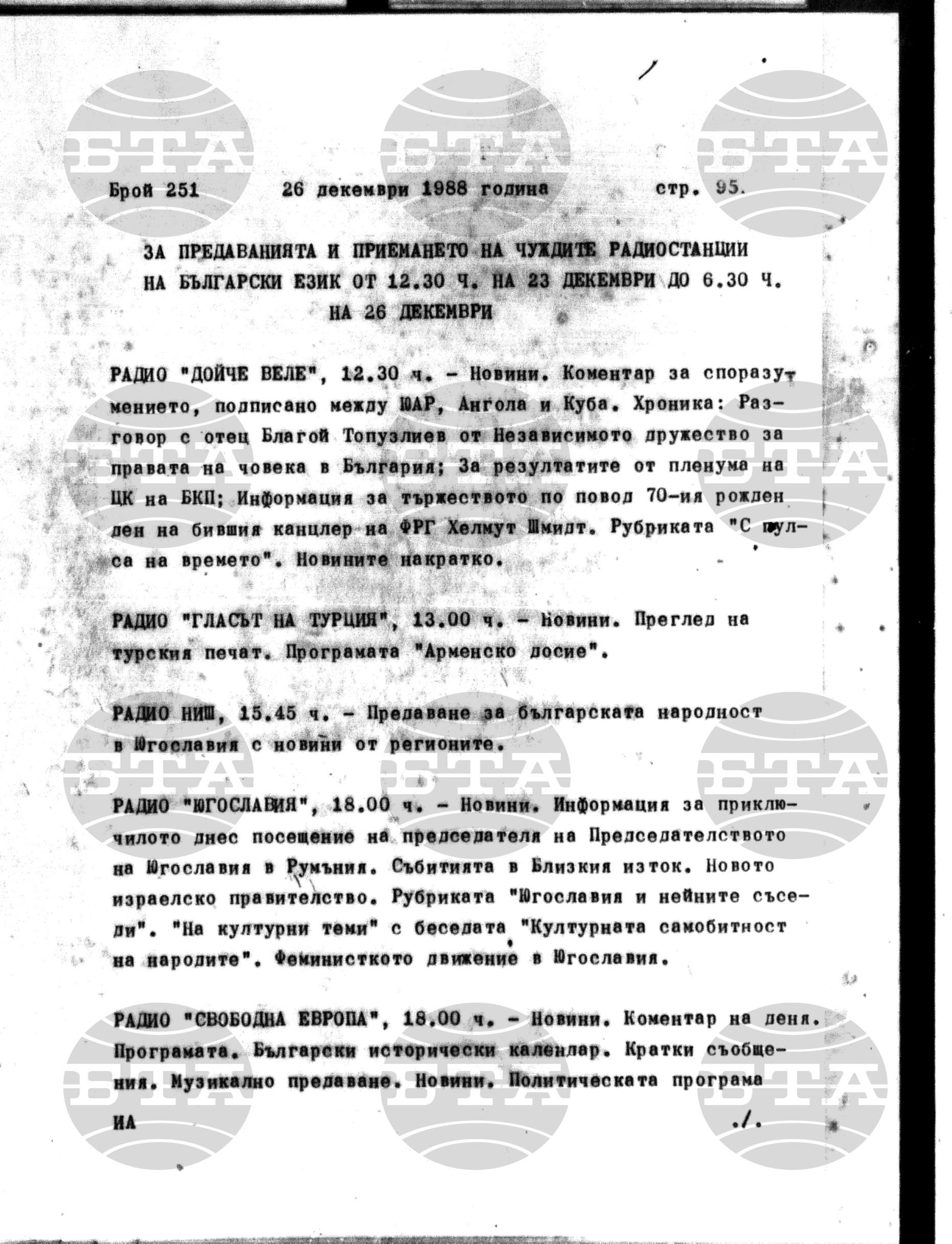 Институт за съвременни и социални теории 26 декември - 27 декември 1988