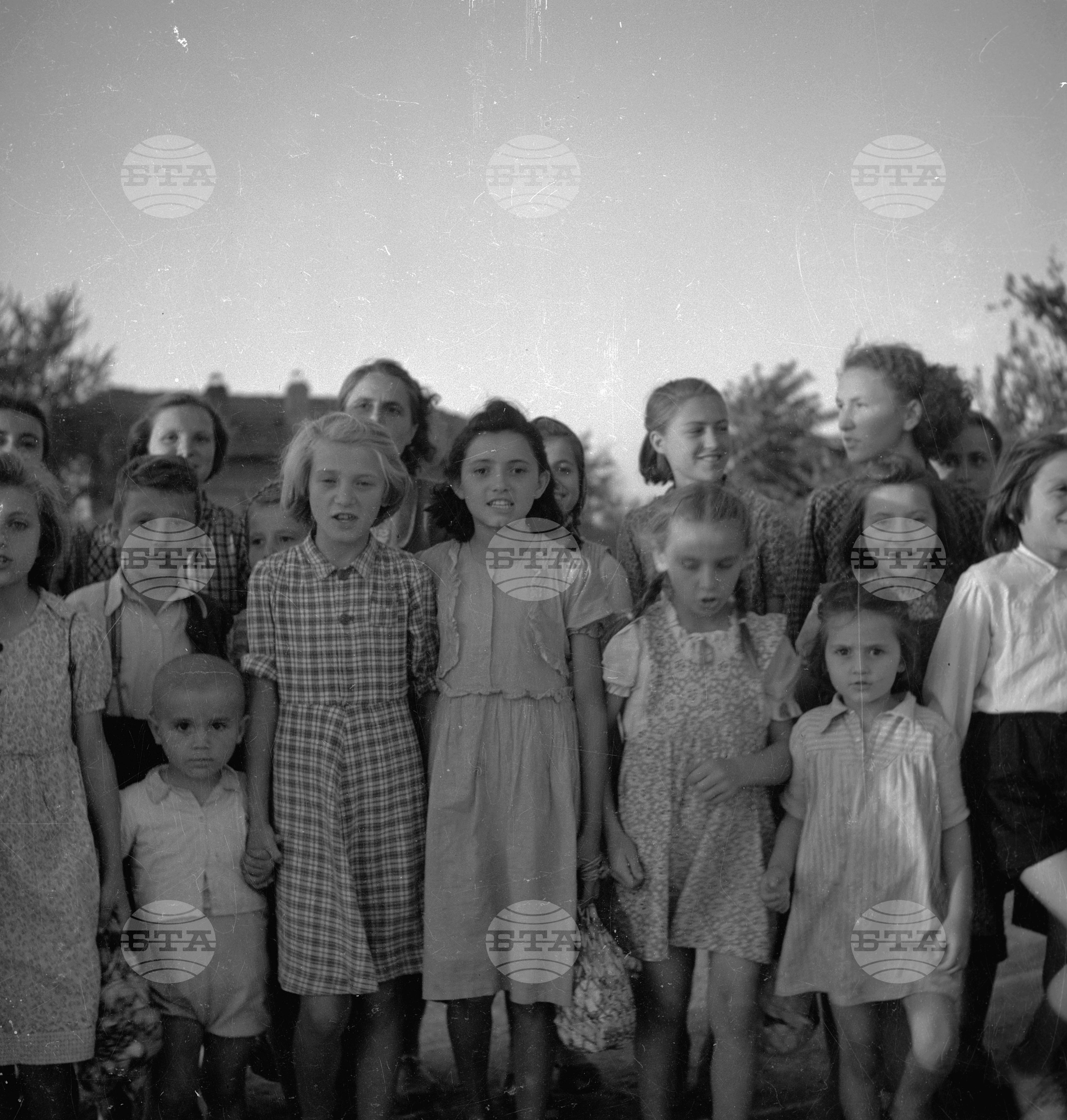 Кнежа, 6-то ТКЗС, жътва с комбайн, подметка на стърнище вършитба с внедрен поточен метод, агит пункт на хармана-комбайнерка и помощник-комбайнерка на работа с комбайн