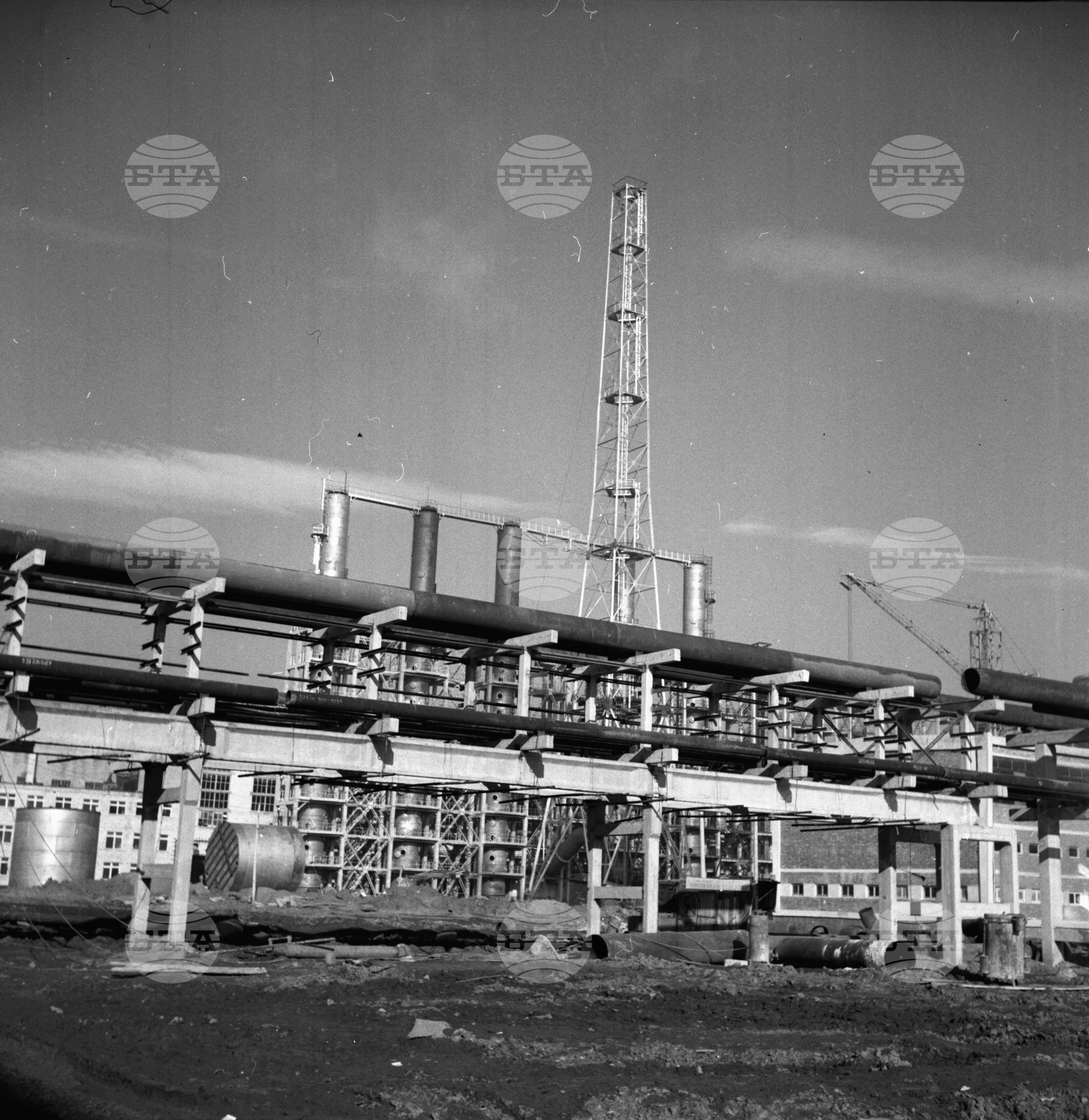 На строежа на Азотно-торовия завод край Стара Загора 1962 година част 9