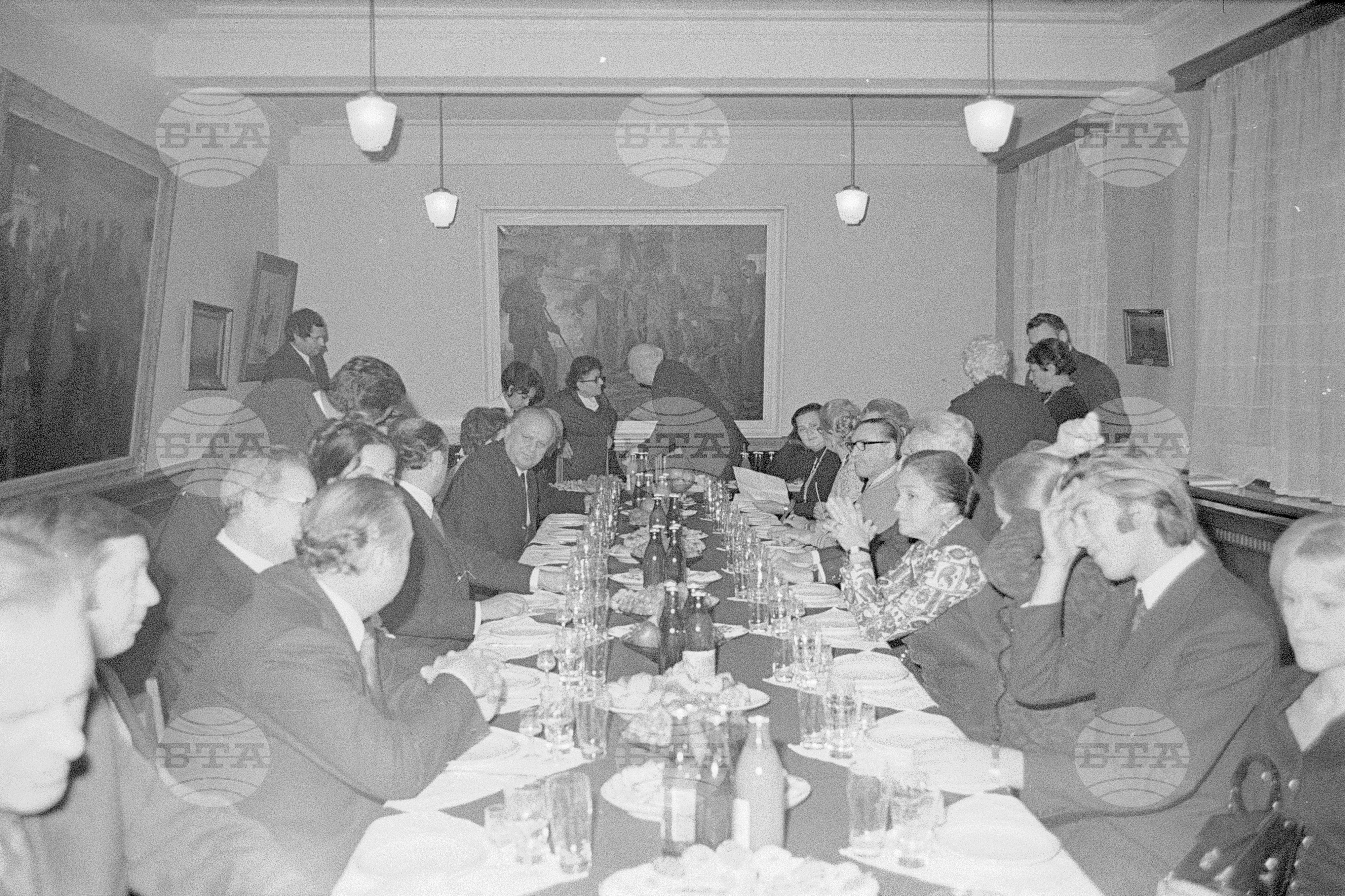 Прием на Цола Драгойчева - 1972 година