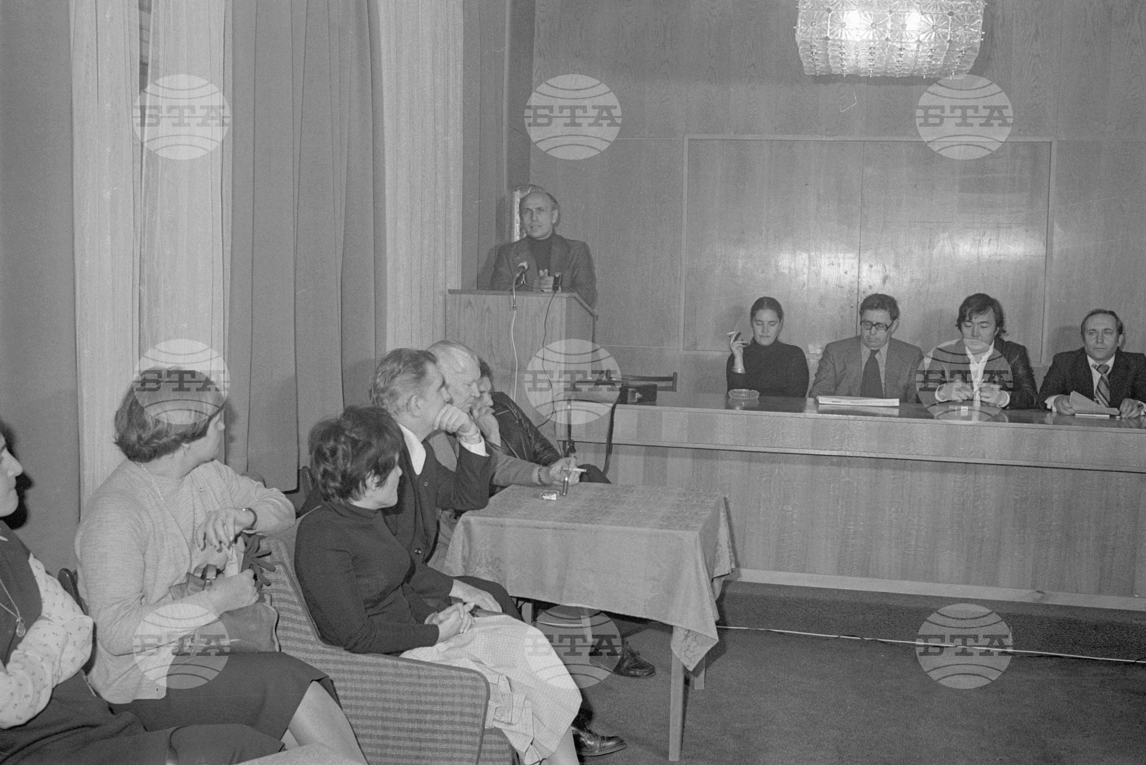 Среща на гостуващата делегация от съветски писатели за дните на съветската култура в България