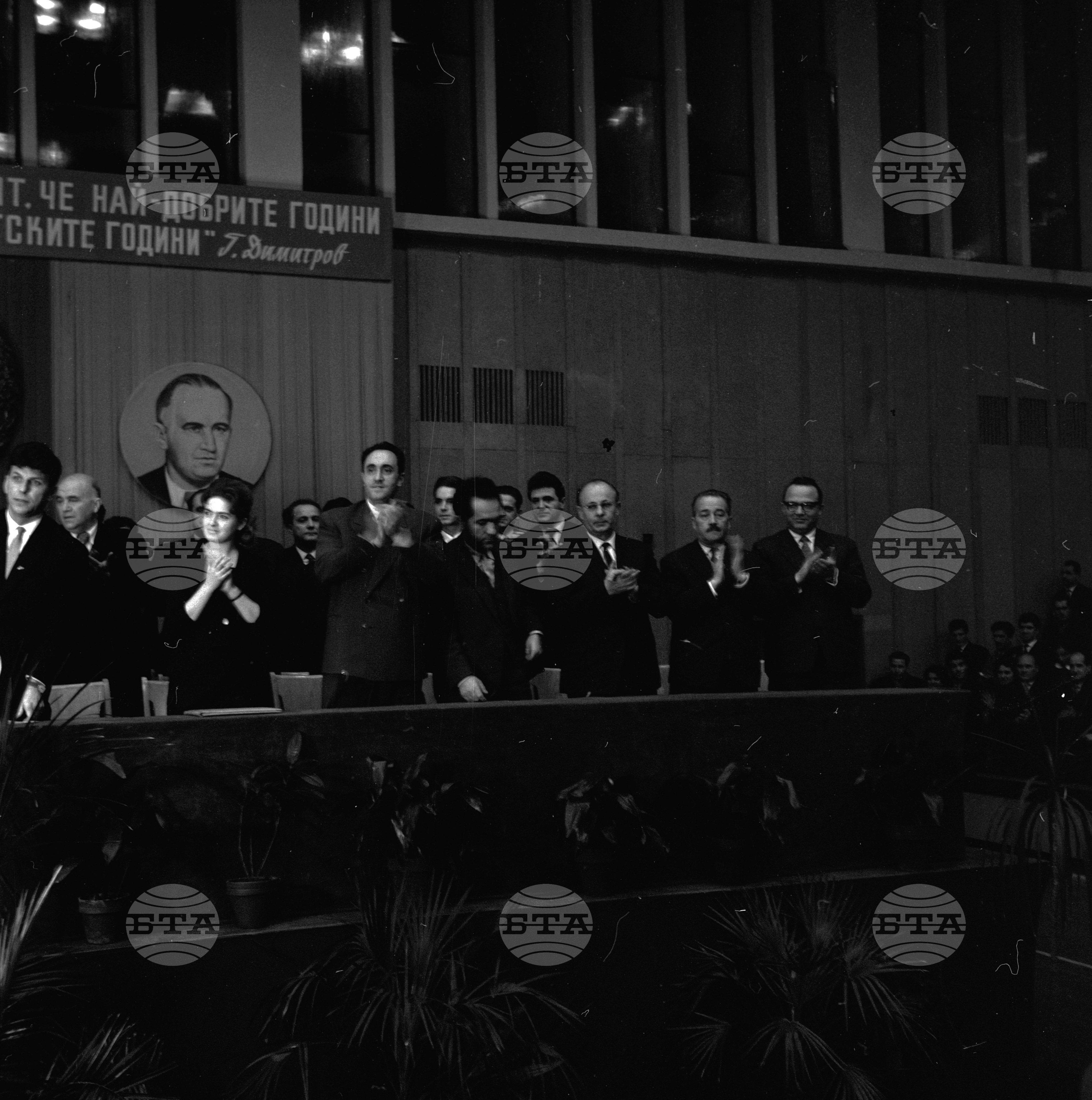 Тържествено събрание в София по случай празника на студентската младеж 1962 година