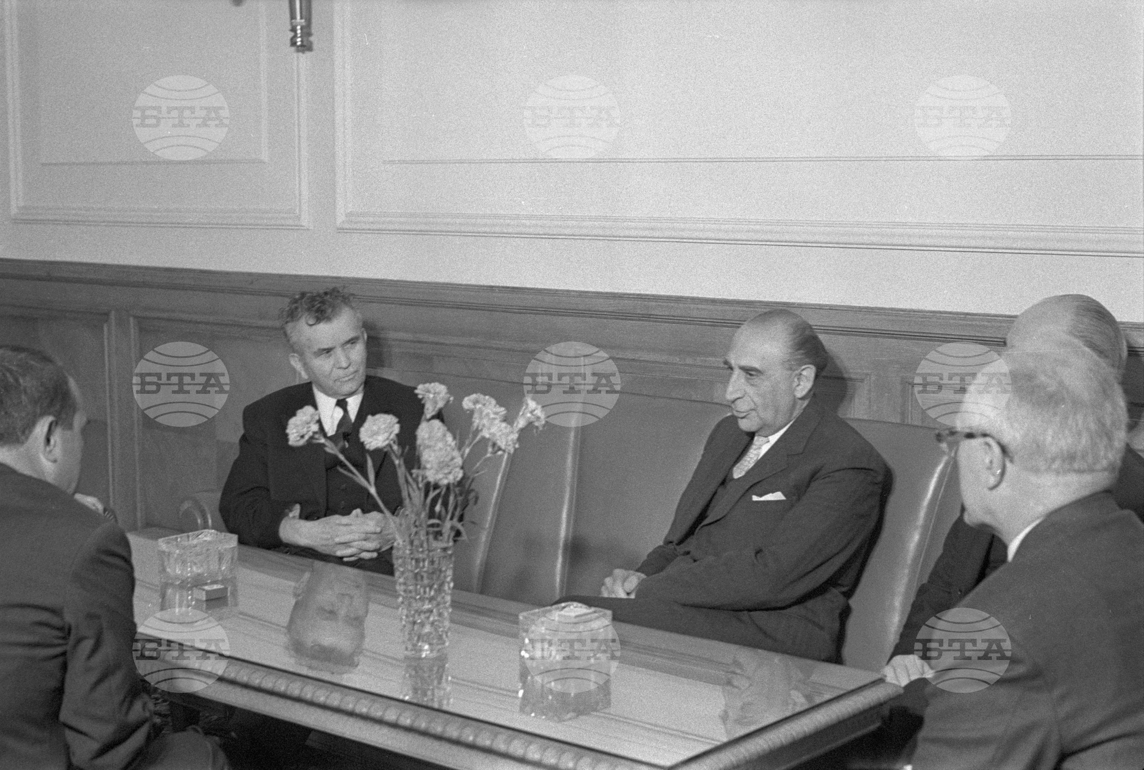 Христос Ксантопулос Паламас,заместник министър на външните работи на Гърция,бе приет от другаря Георги Трайков