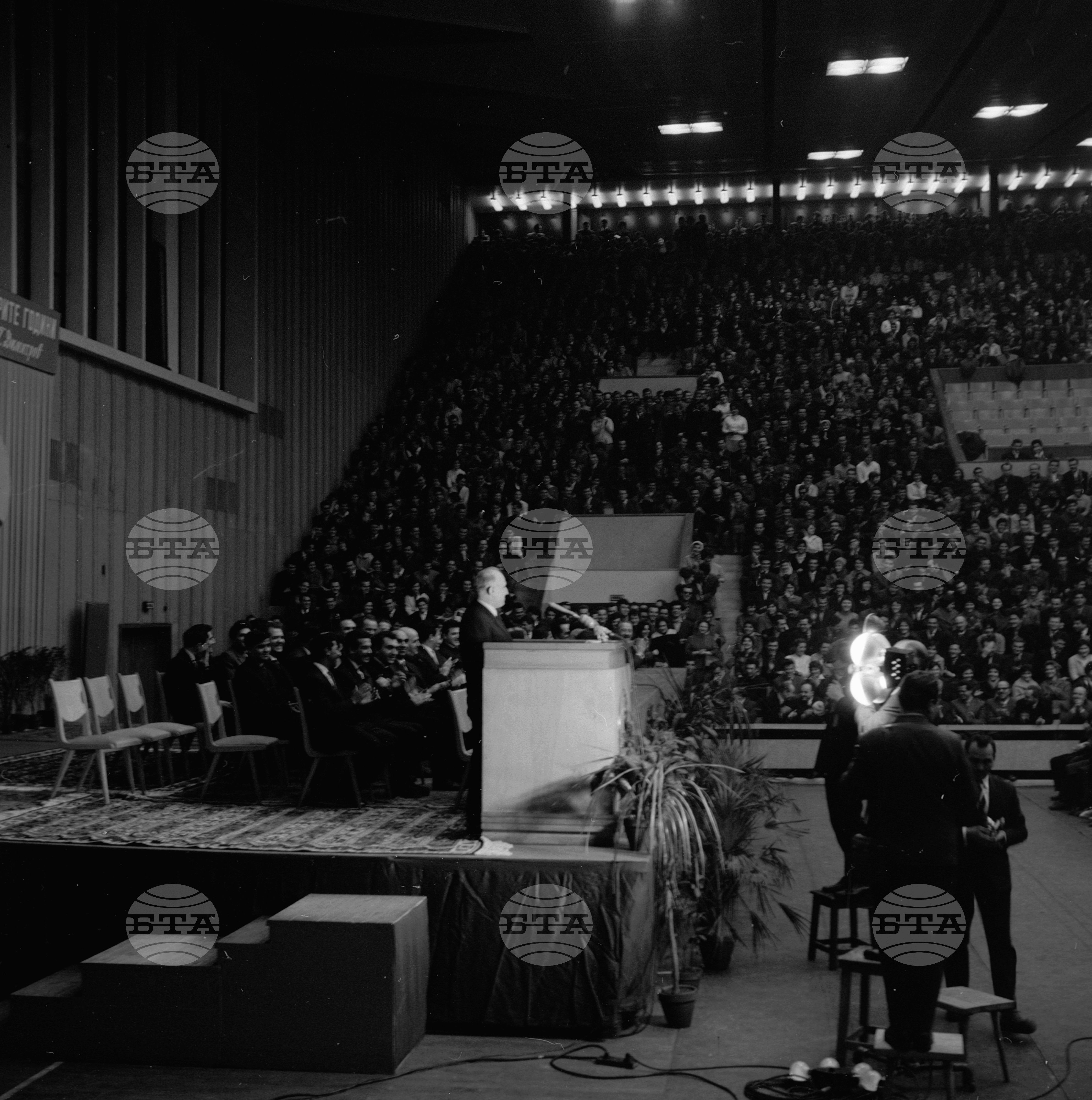 Тържествено събрание в София по случай празника на студентската младеж 1962 година