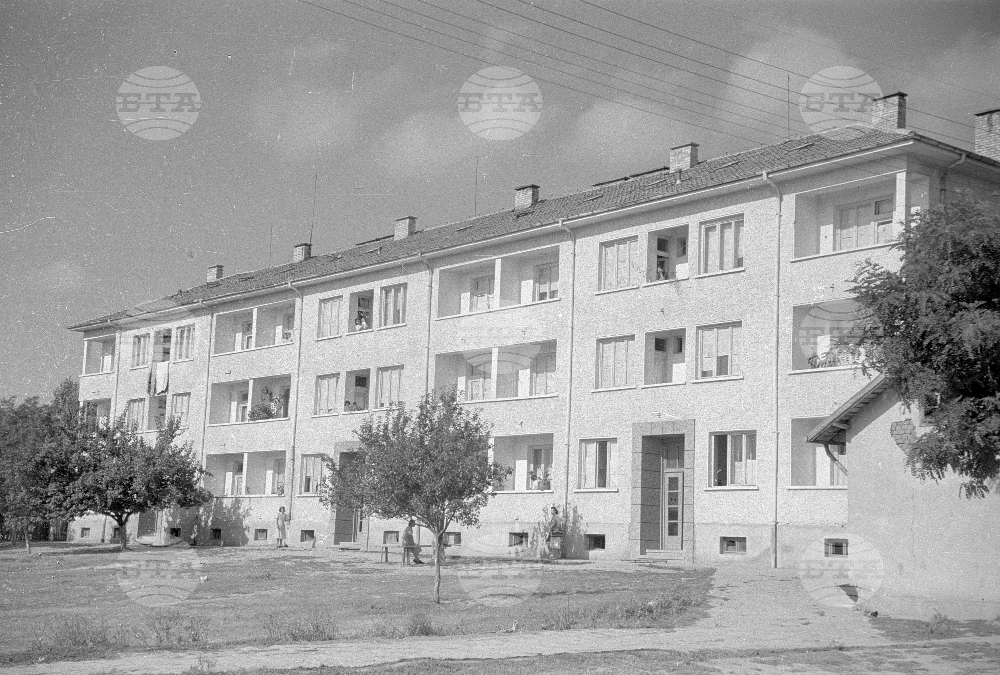 Жилищните постройки за работниците от фуражния комбинат
