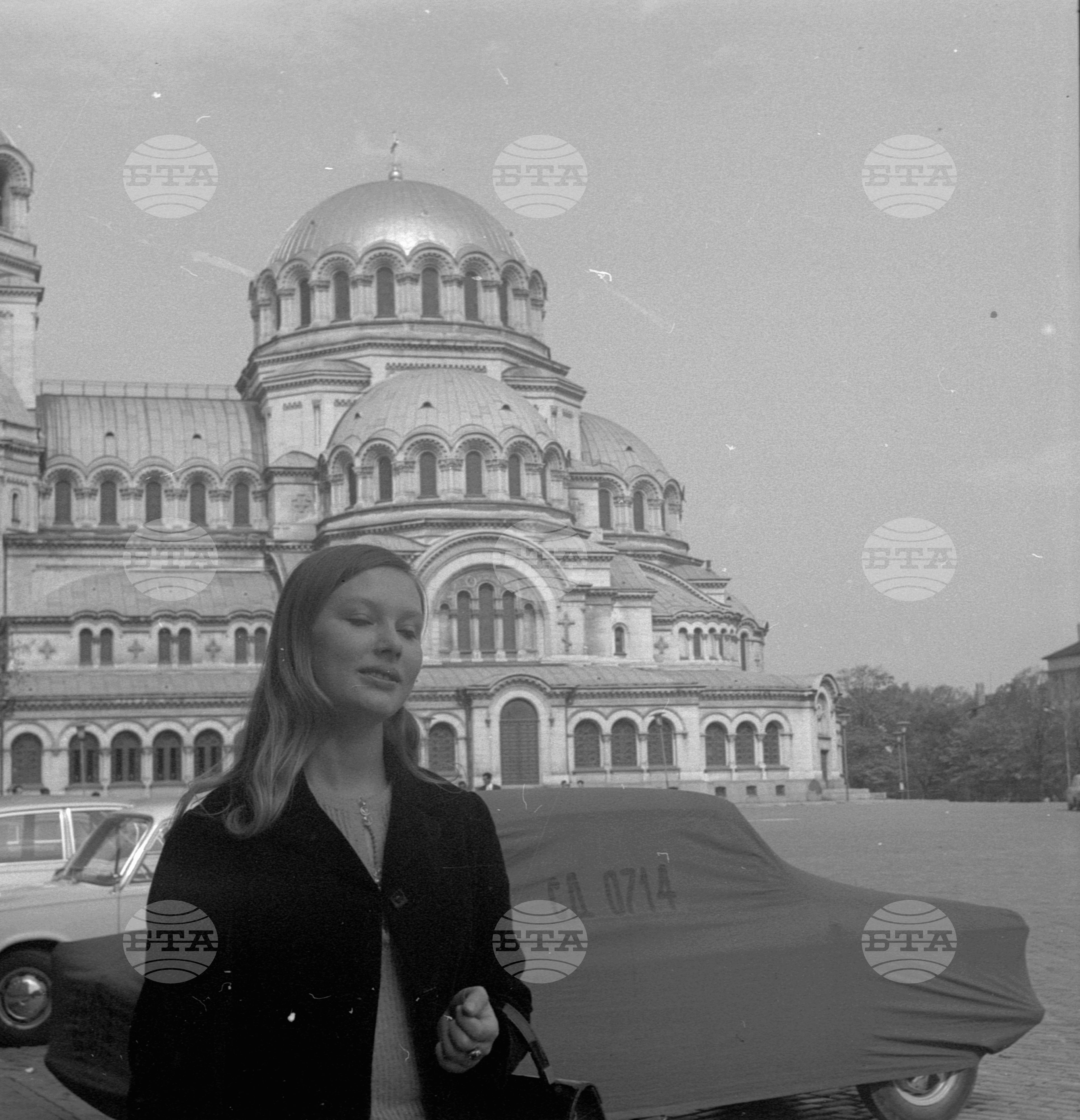 Съветската киноартистка Людмила Савелиева из София