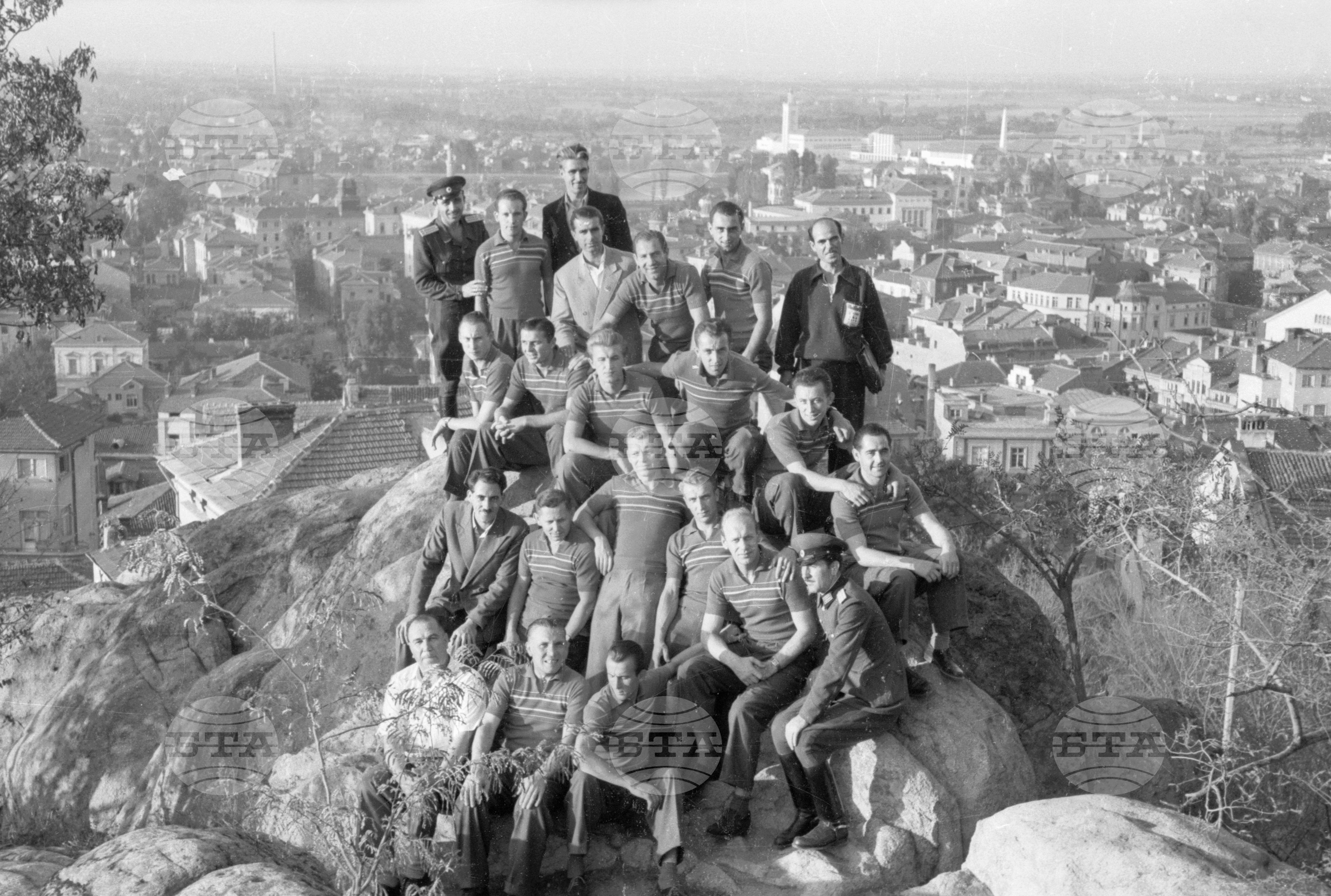 Чехословашки футболен отбор в Пловдив, 1951