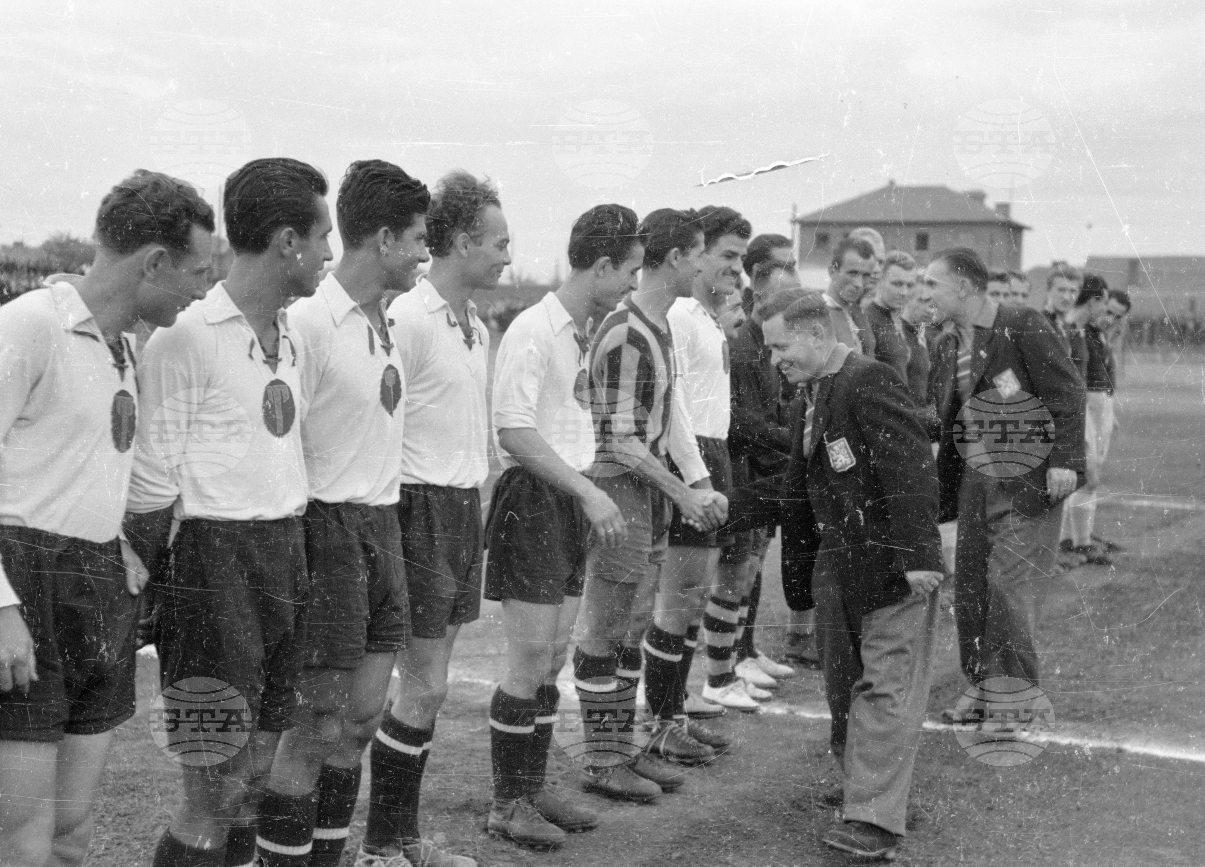 Чехословашки футболен отбор в Пловдив, 1951