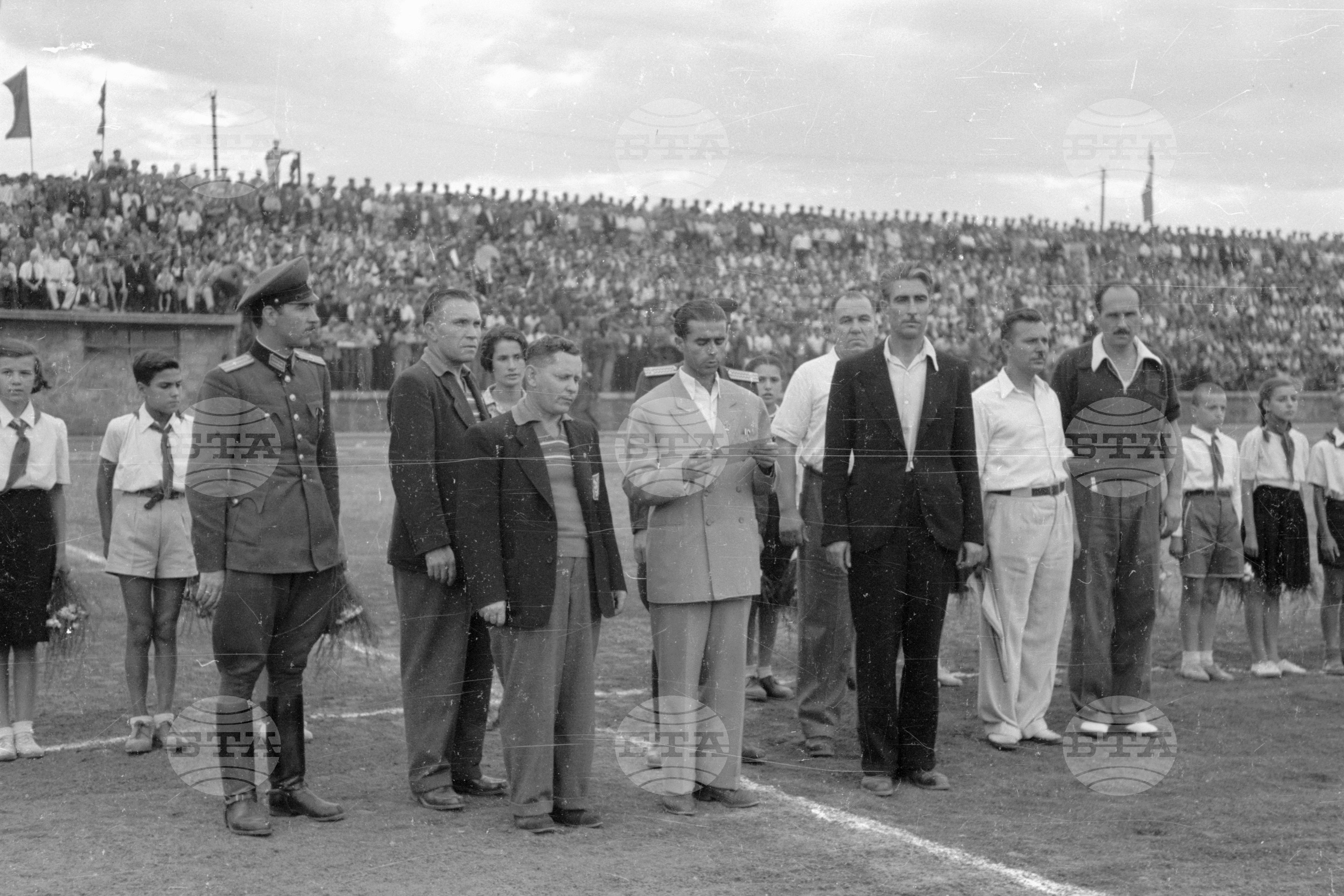 Чехословашки футболен отбор в Пловдив, 1951