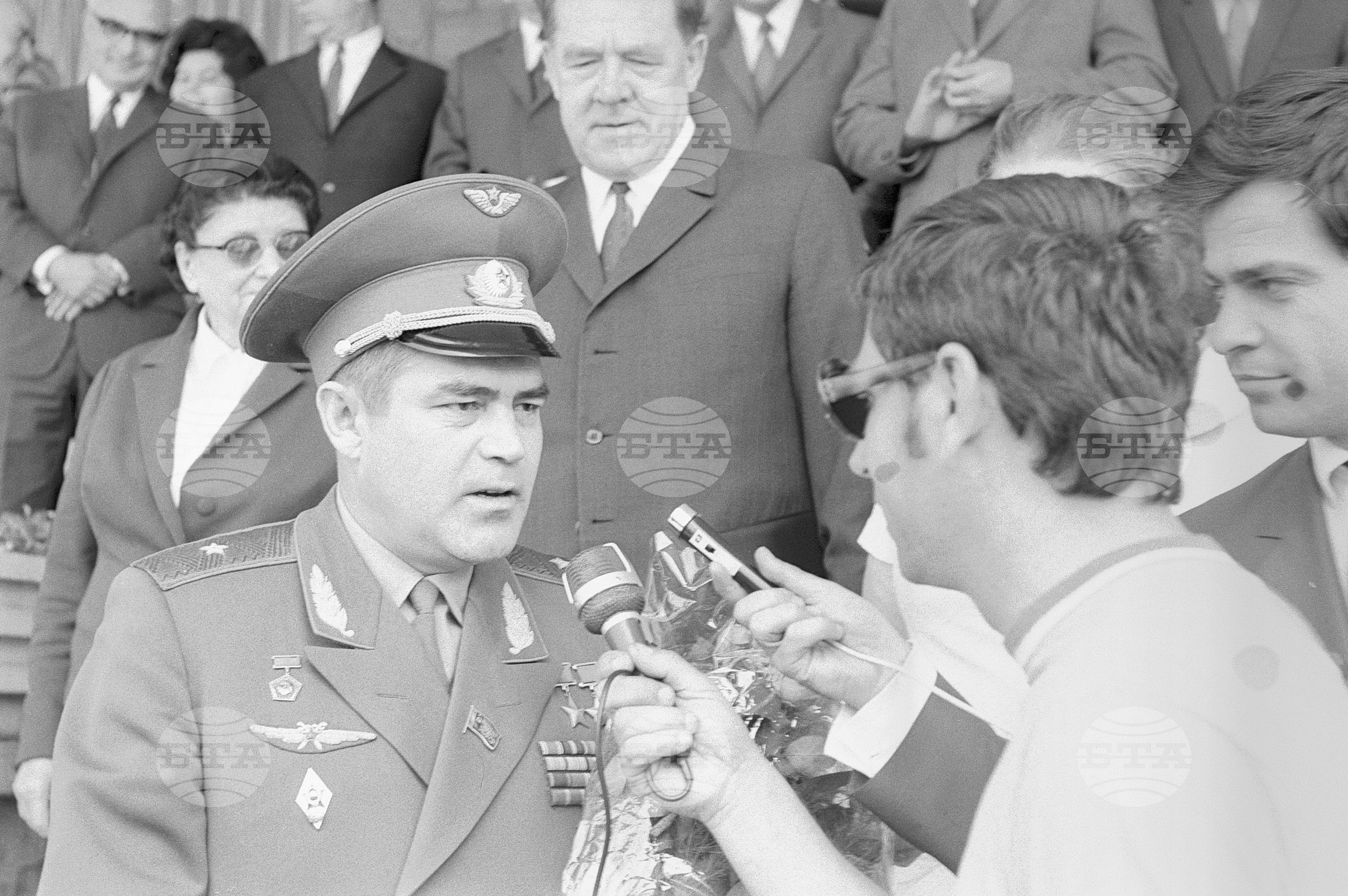 Посрещане на съветските космонавти
