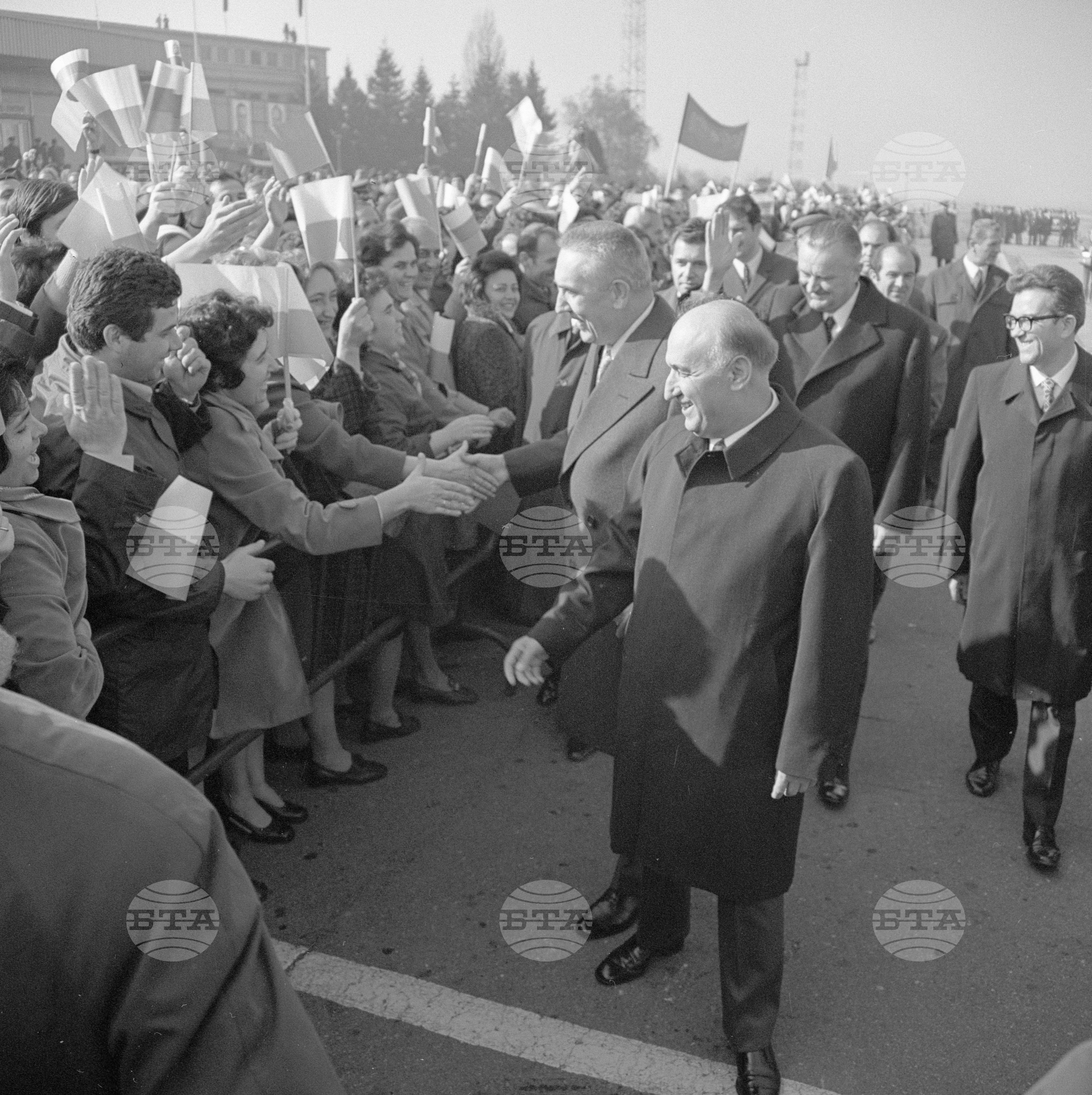 Посрещане на полската партийно-правителствена делегация начело с Едвард Герек