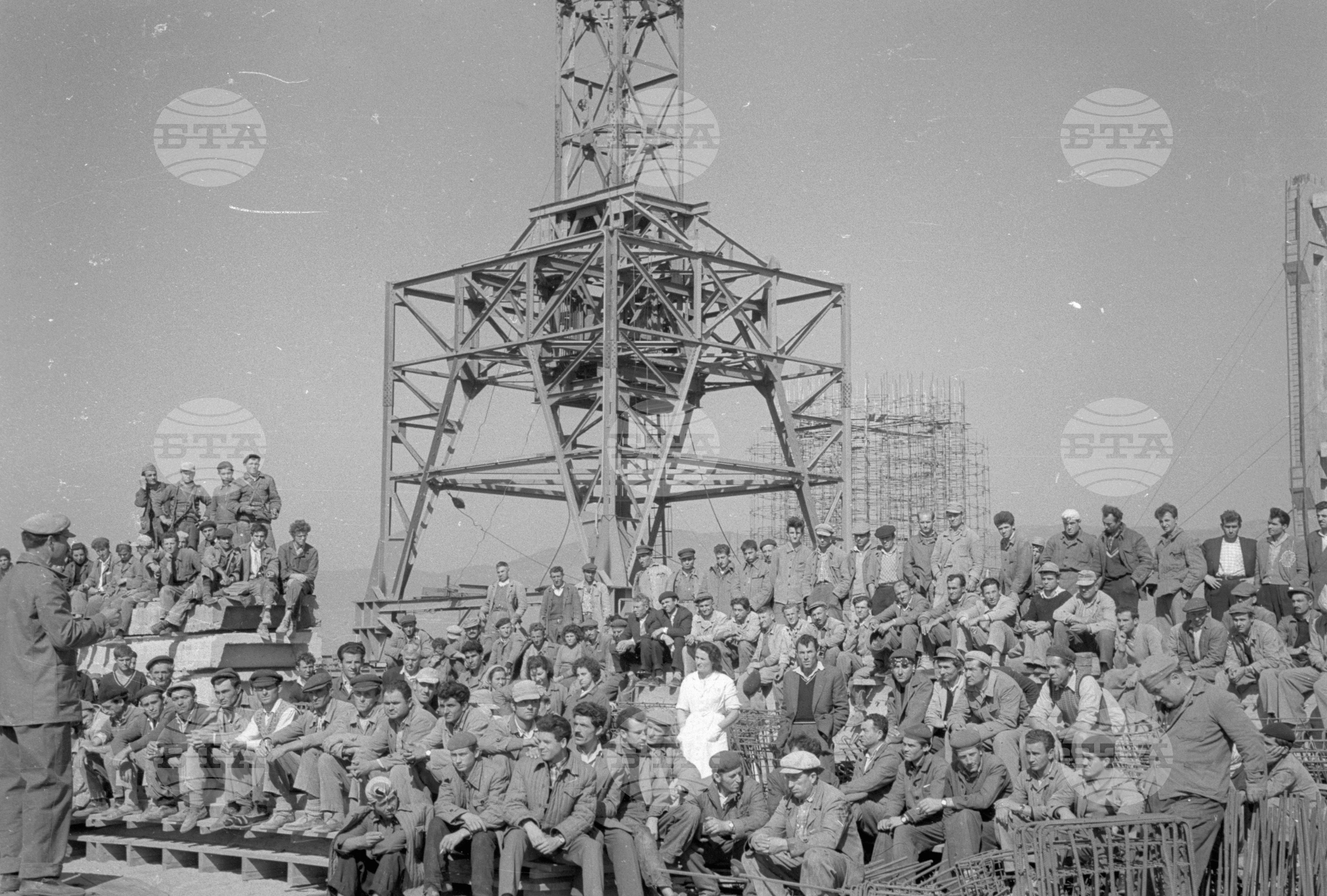 На строежа на Кремиковския металургичен комбинат - 1961 година