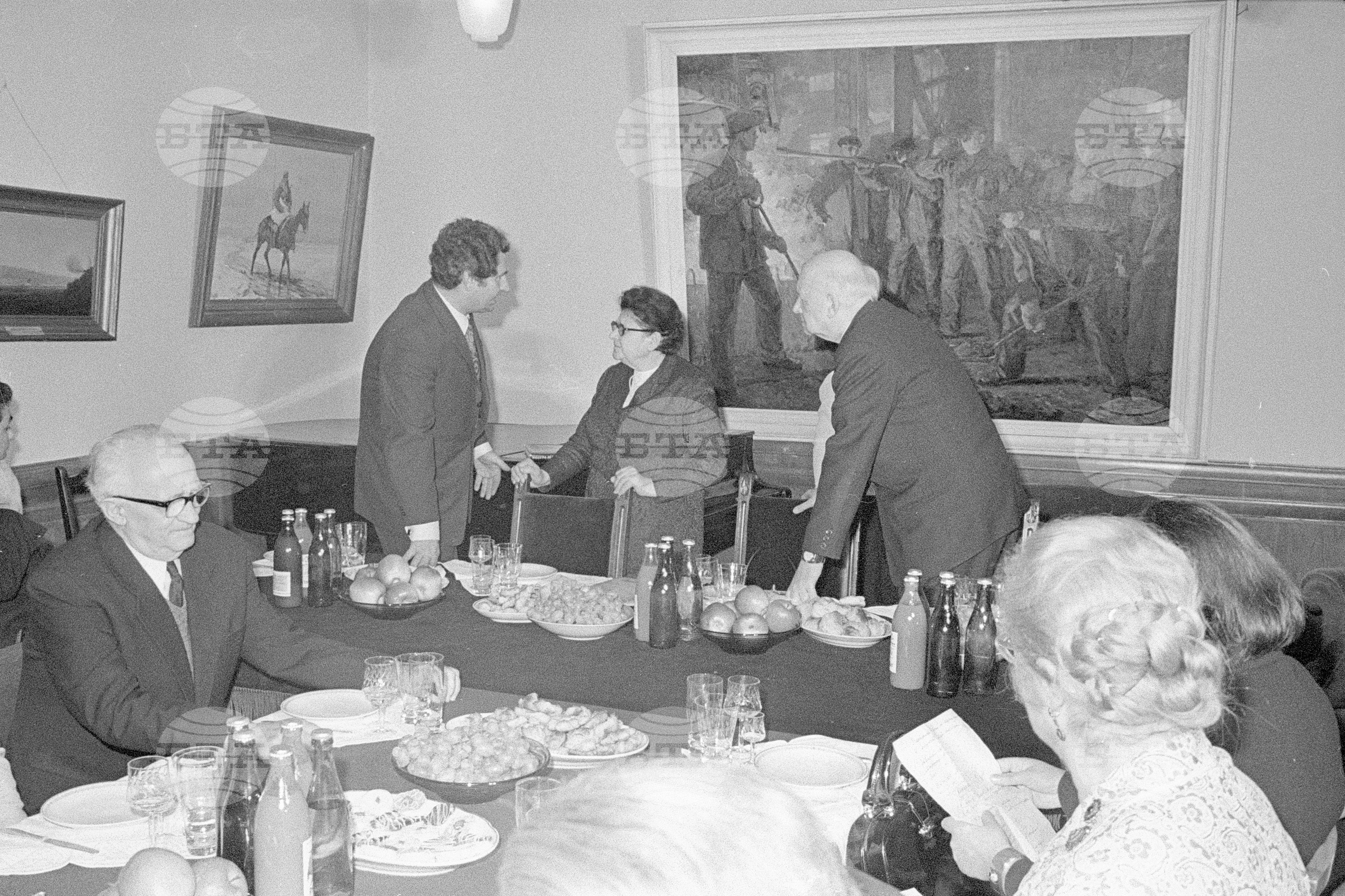Прием на Цола Драгойчева - 1972 година
