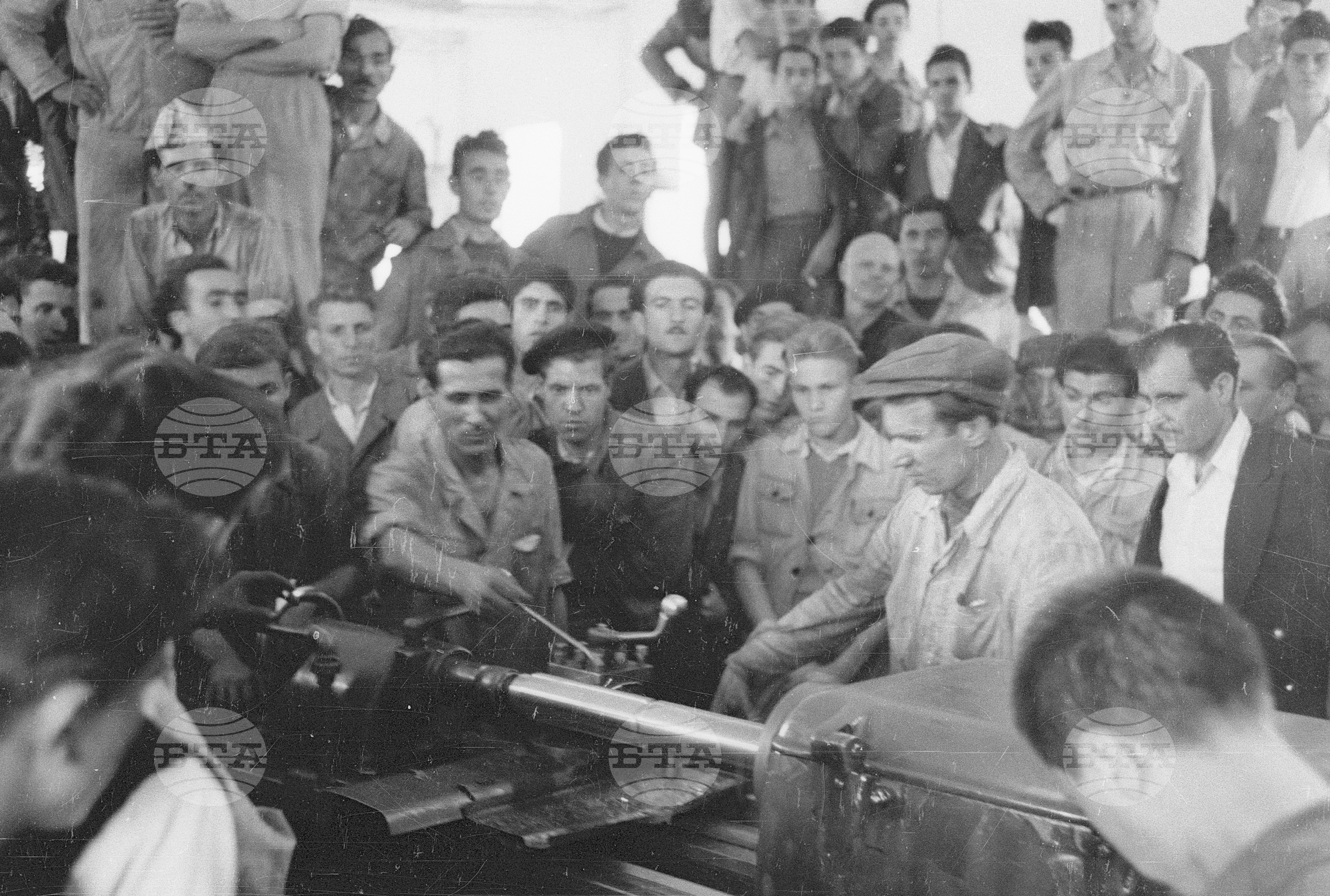 Съветските гости по време на месеца на Съветската дружба, 1951 година - Чекирьов, Скрябин и други