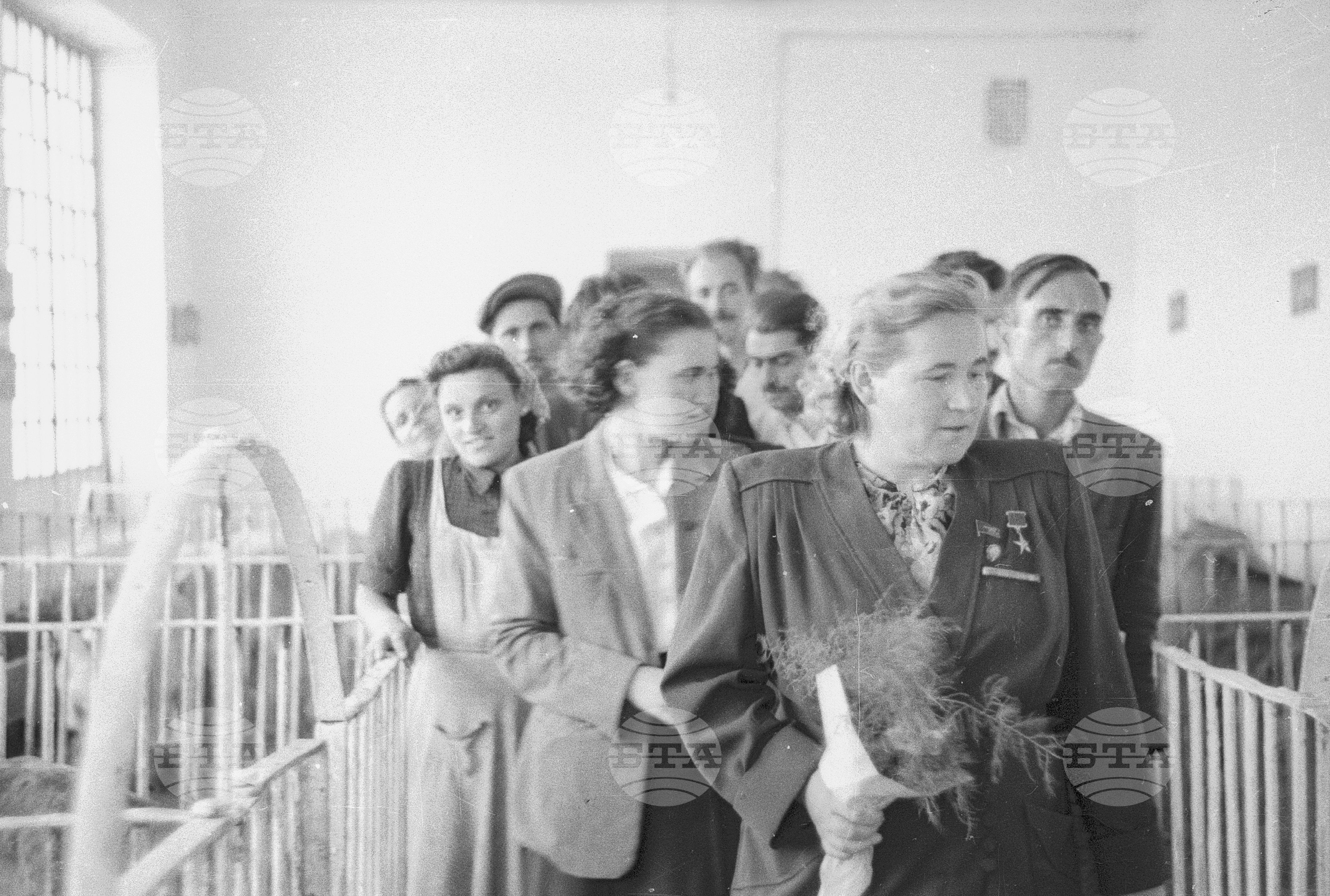 Съветските гости по време на месеца на Съветската дружба, 1951 година - Чекирьов, Скрябин и други
