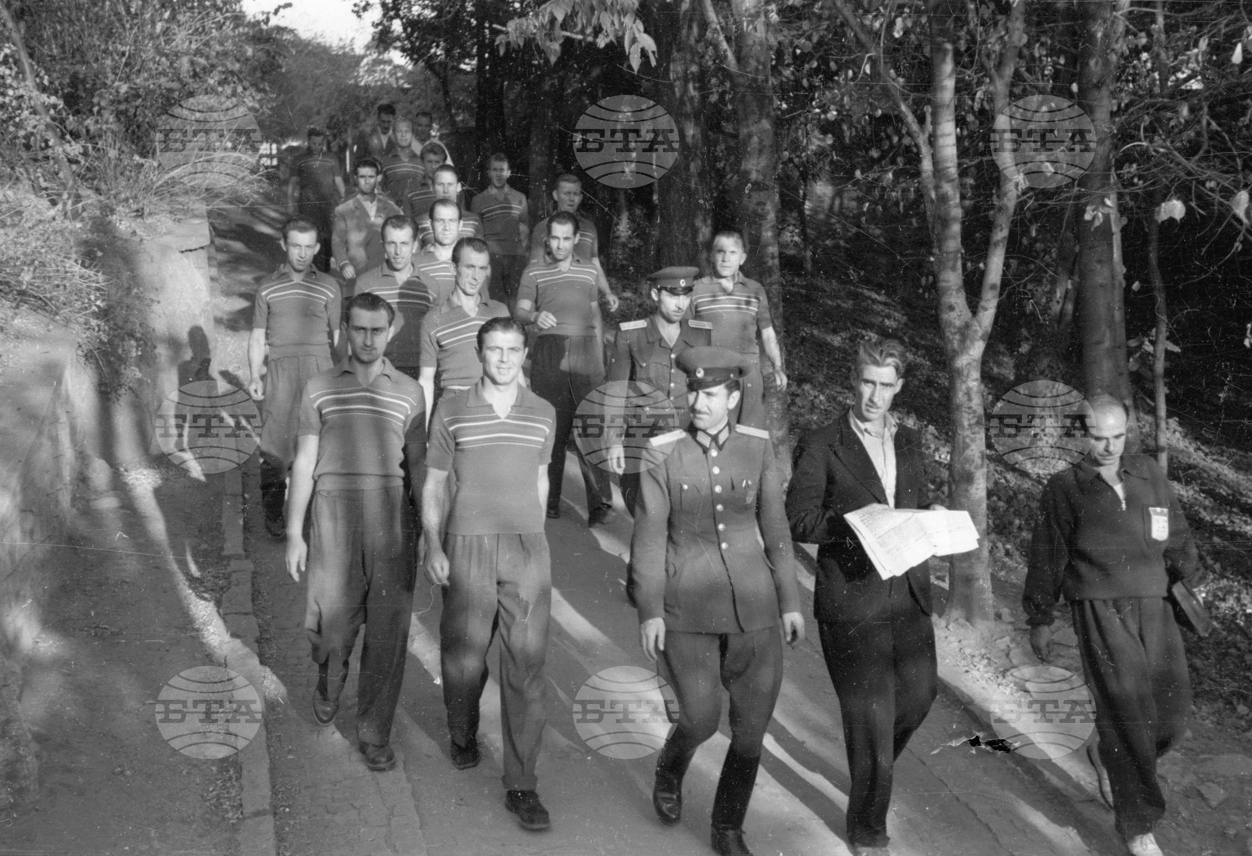 Чехословашки футболен отбор в Пловдив, 1951