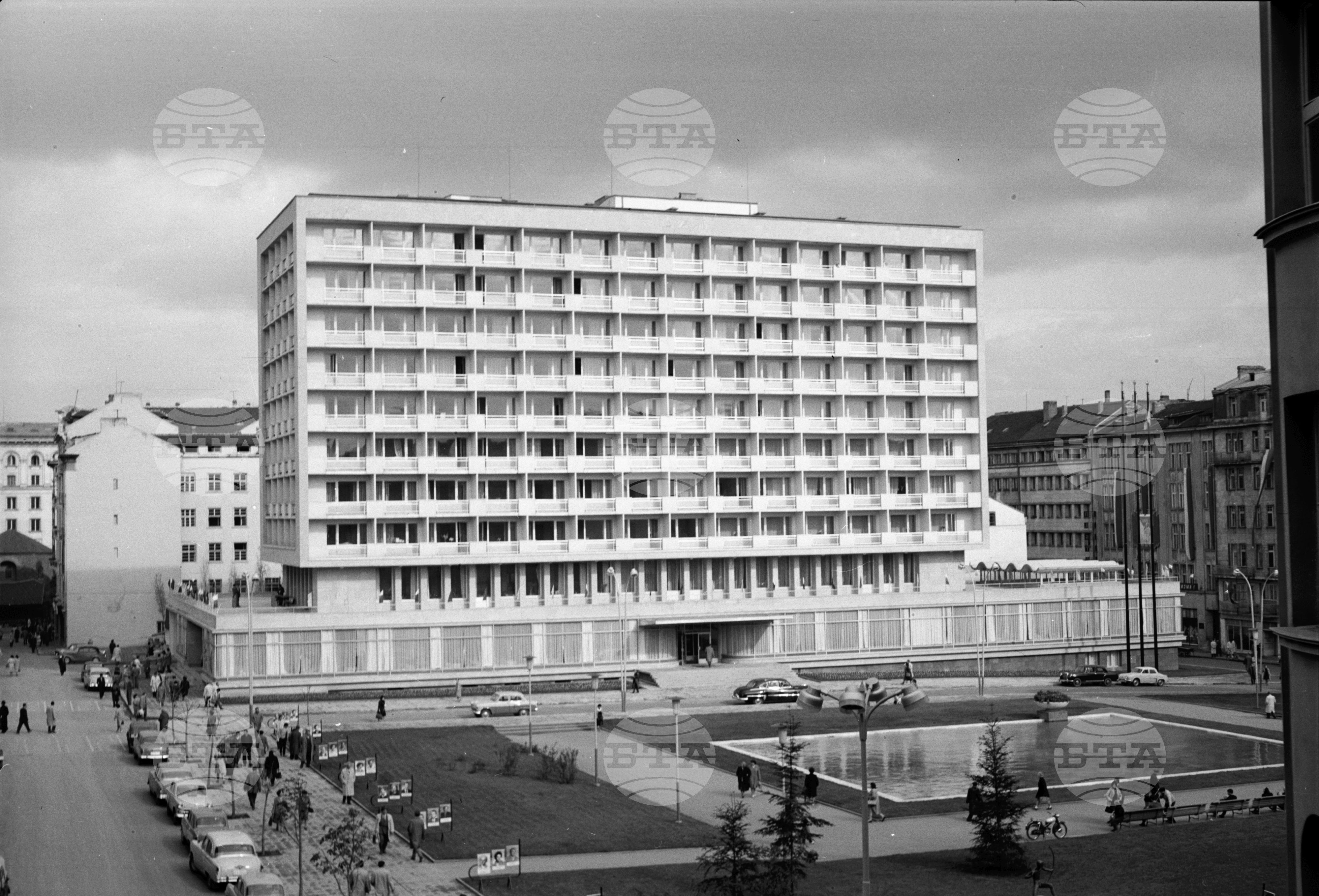 Новият хотел "Рила" в столицата 1962 година