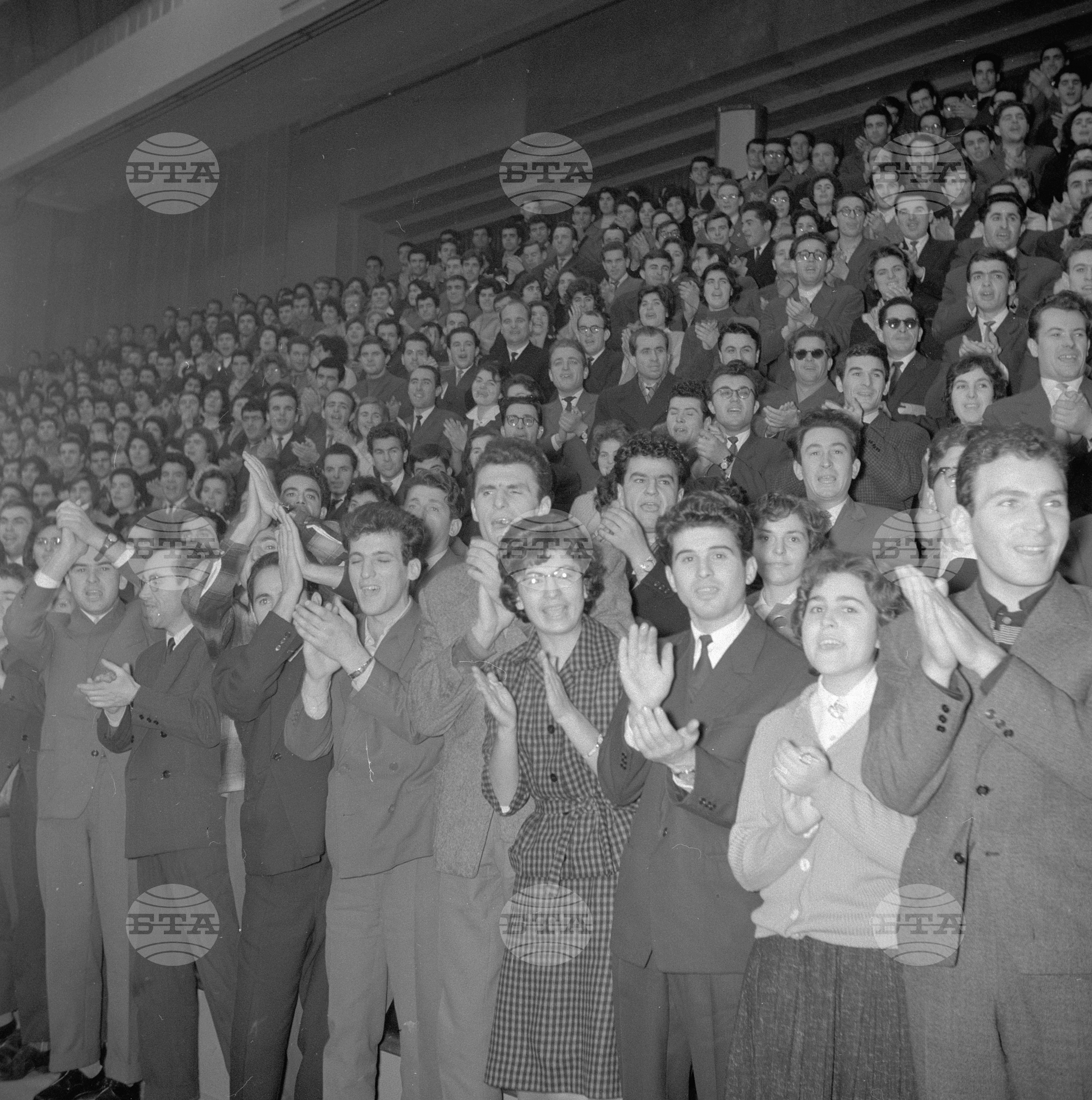 Тържествено събрание в София по случай празника на студентската младеж 1962 година
