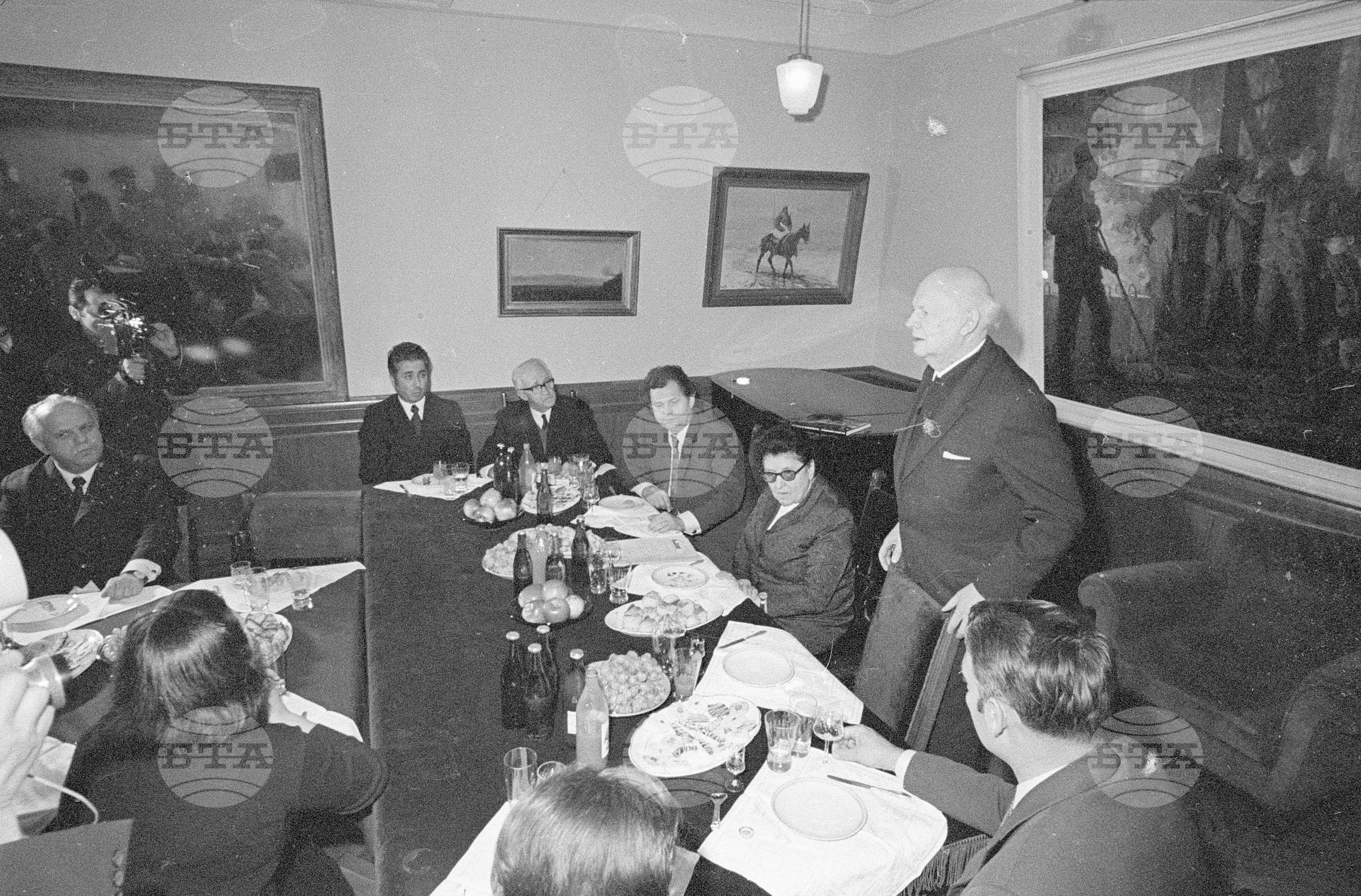Прием на Цола Драгойчева - 1972 година