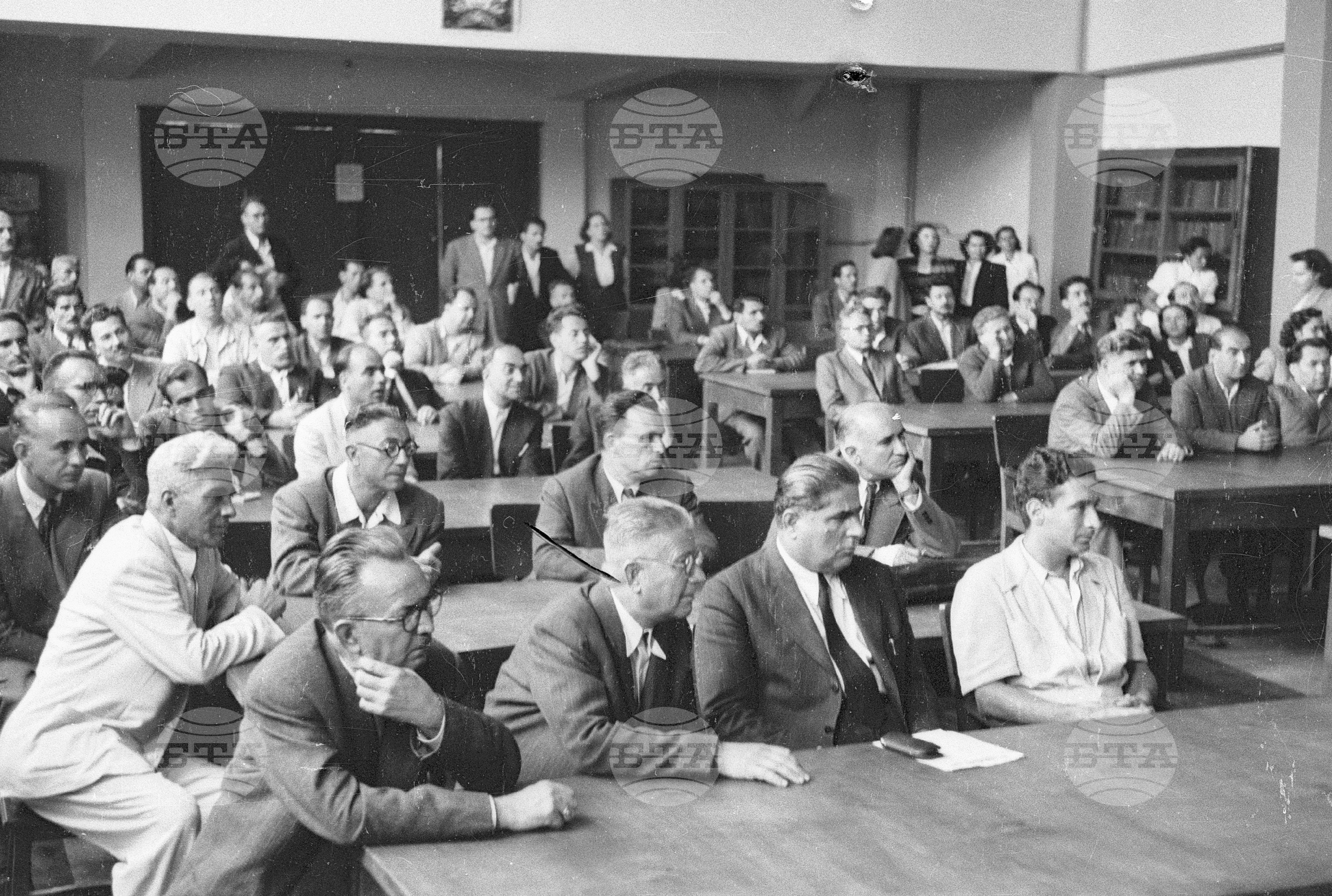 Съветските гости по време на месеца на Съветската дружба, 1951 година - Чекирьов, Скрябин и други