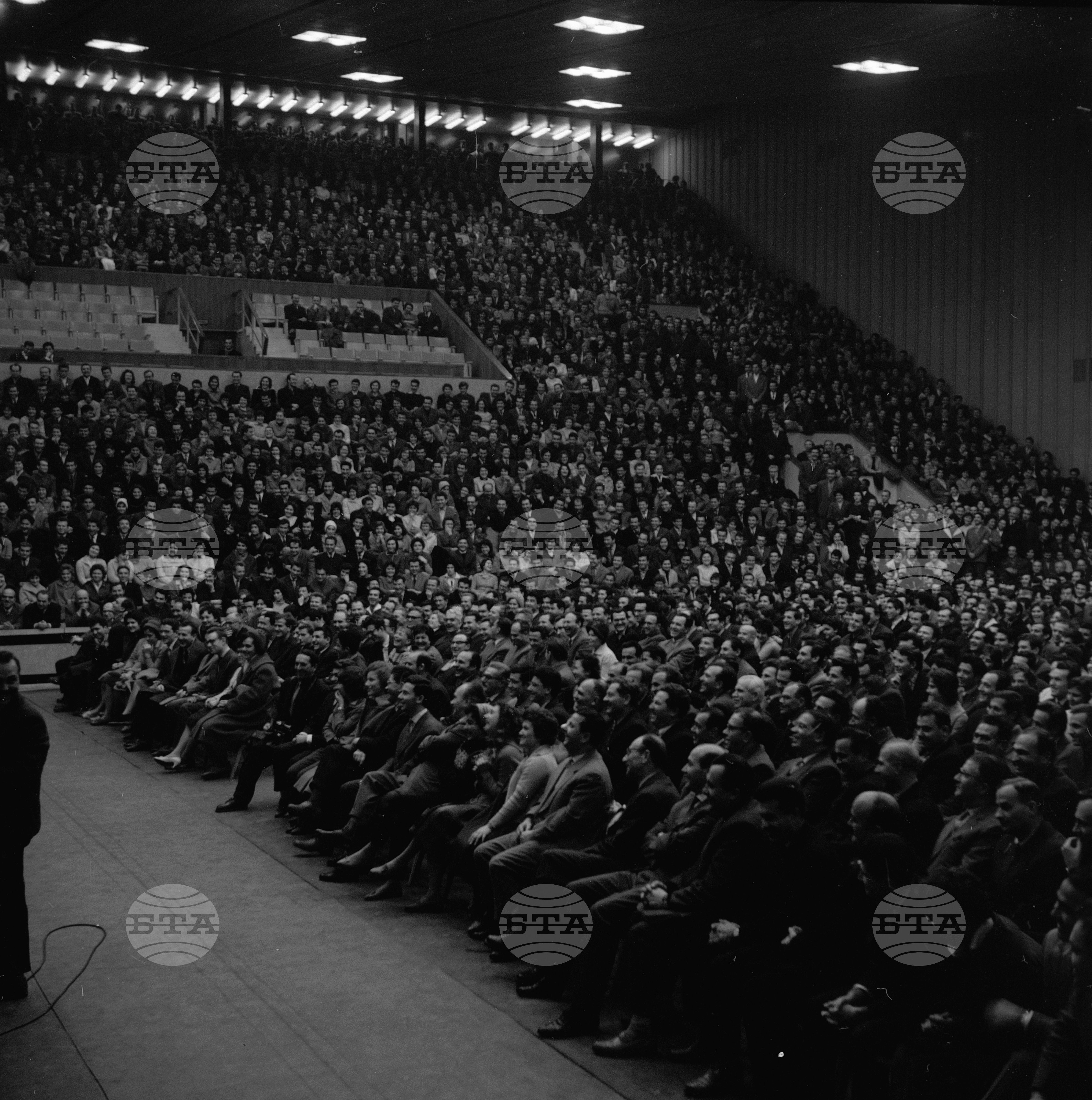Тържествено събрание в София по случай празника на студентската младеж 1962 година