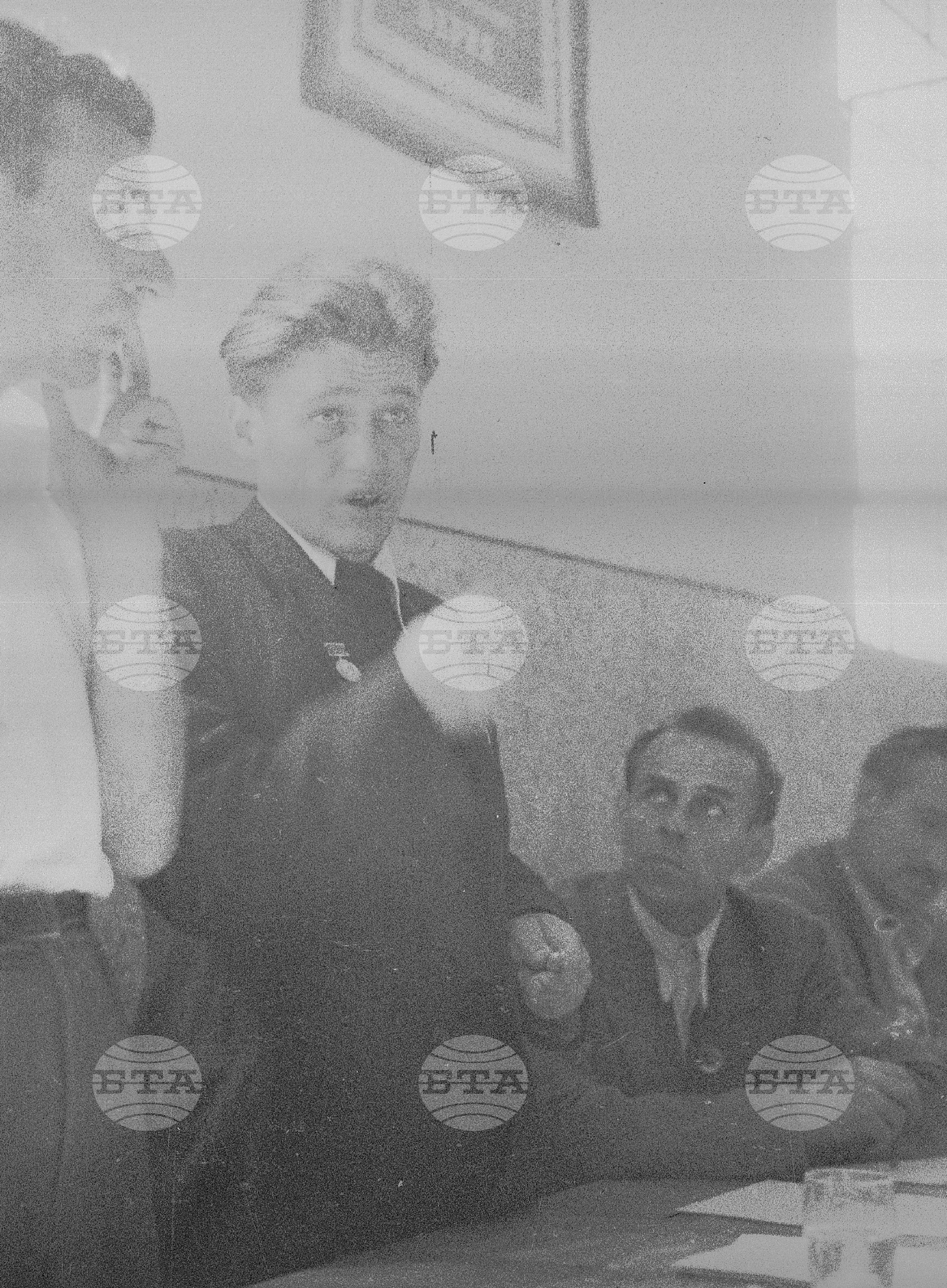 Съветските гости по време на месеца на Съветската дружба, 1951 година - Чекирьов, Скрябин и други