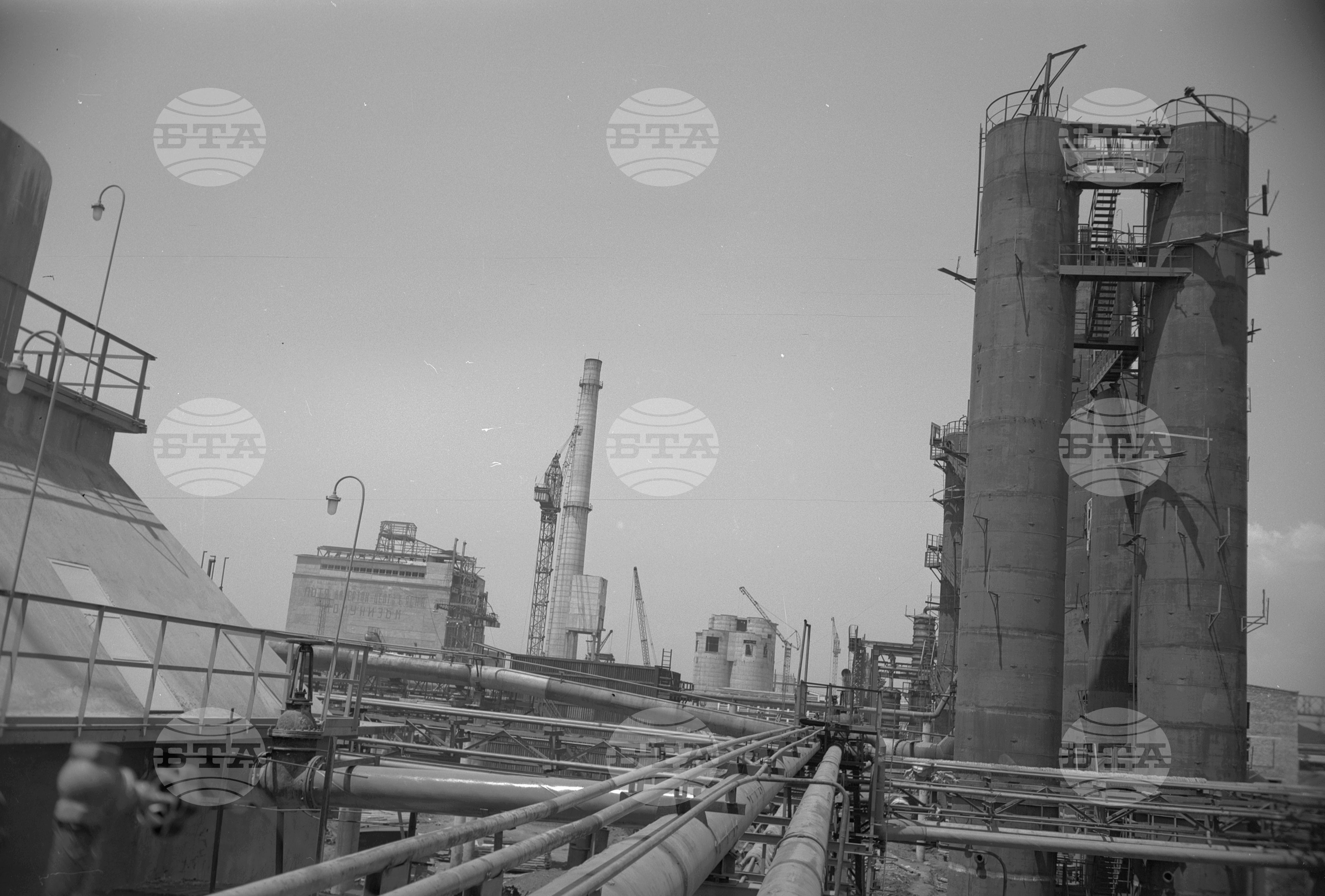 На строежа на Кремиковския металургичен комбинат - 1963