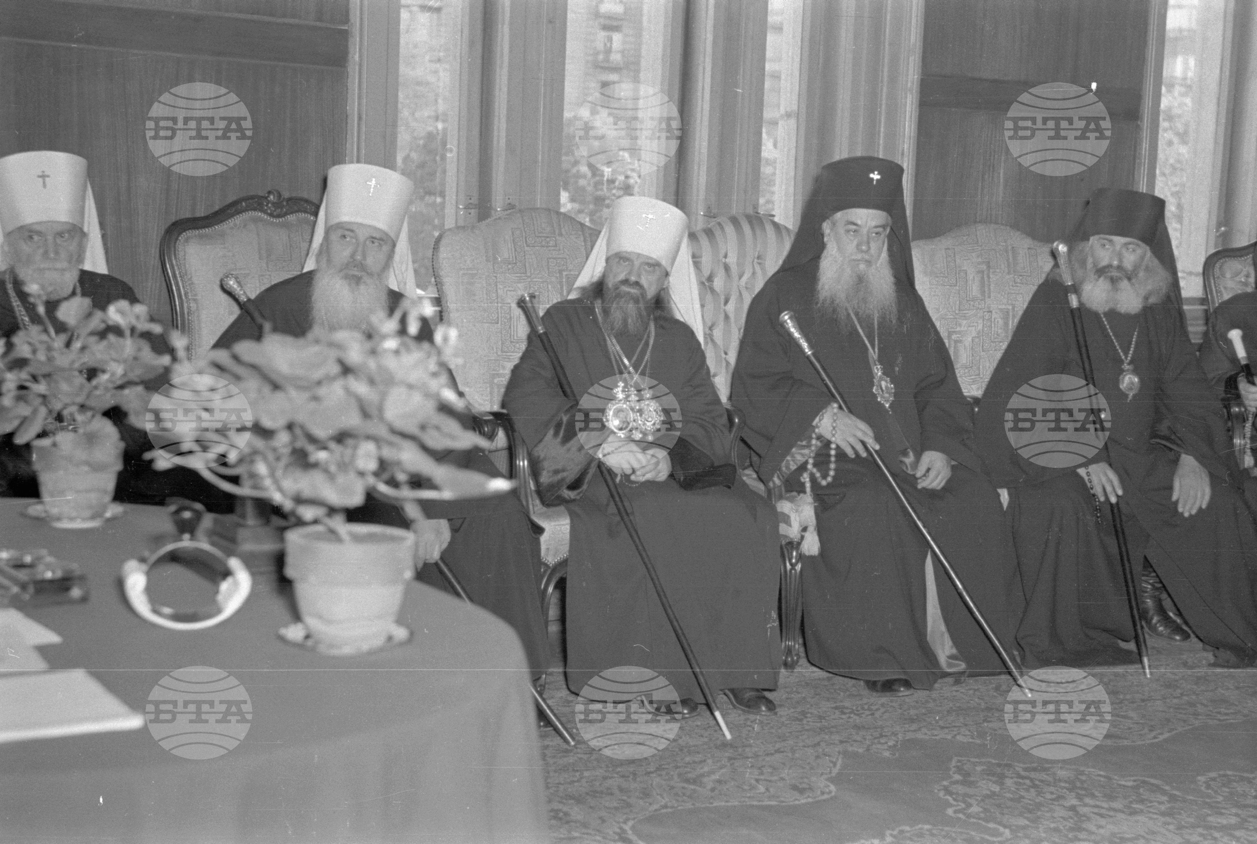 Тържествено заседание на Светия Синод с патриарха Кирил Пловдивски и гостите по случай избирането на патриарх на Българската православна църква