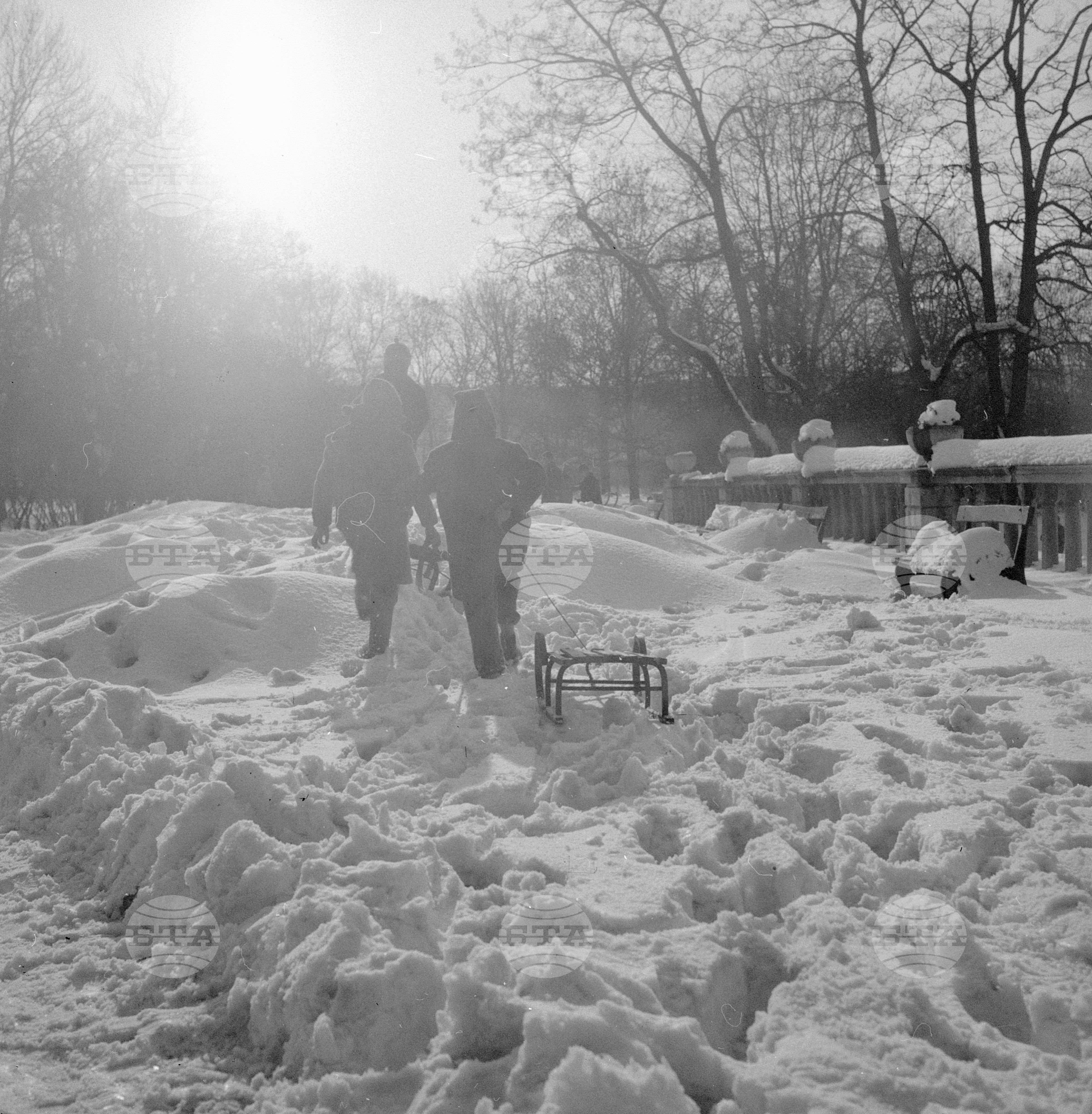 На залез слънце в Парка на свободата - София