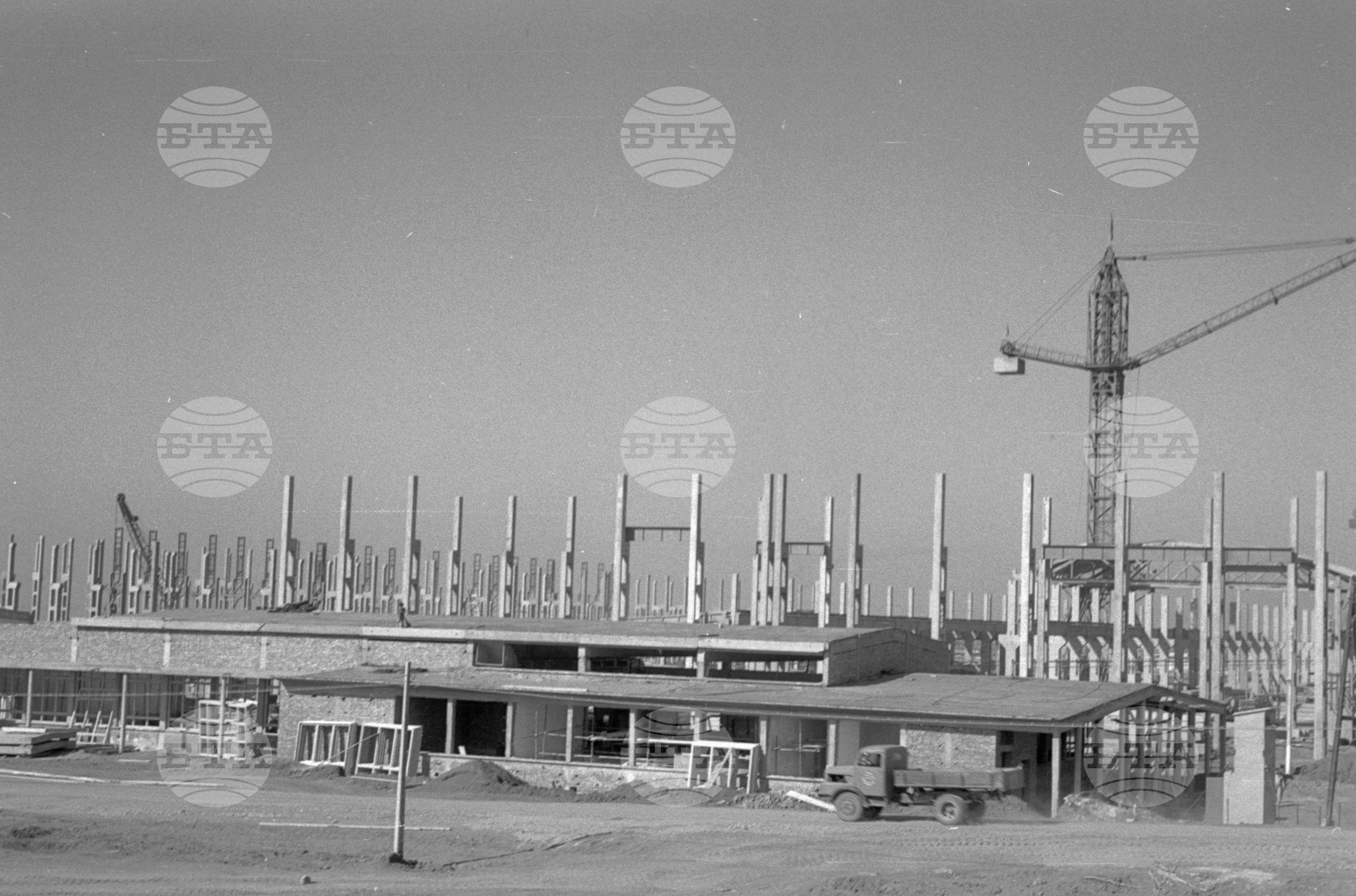 На строежа на Кремиковския металургичен комбинат - 1961 година