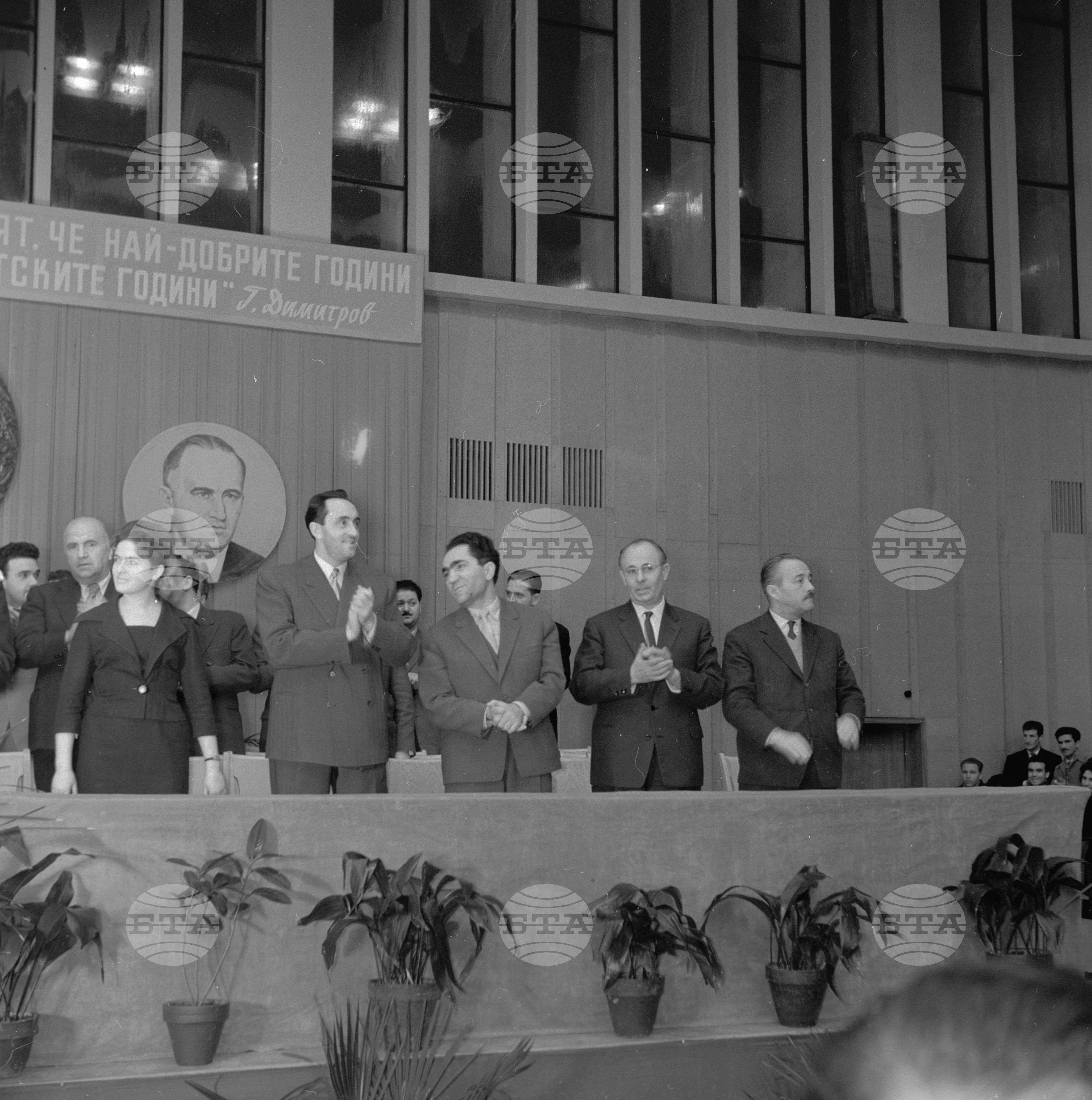 Тържествено събрание в София по случай празника на студентската младеж 1962 година