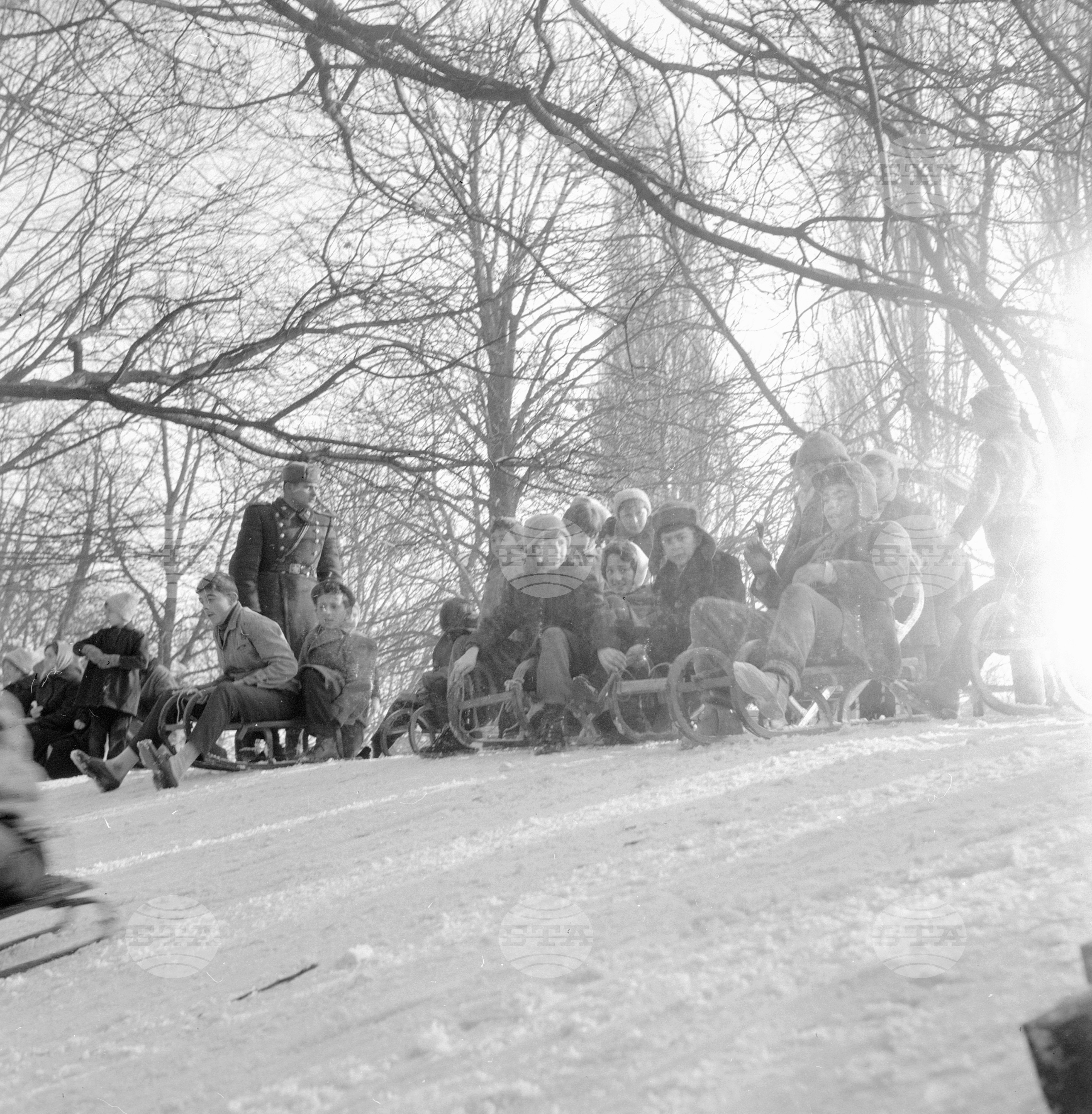 На залез слънце в Парка на свободата - София